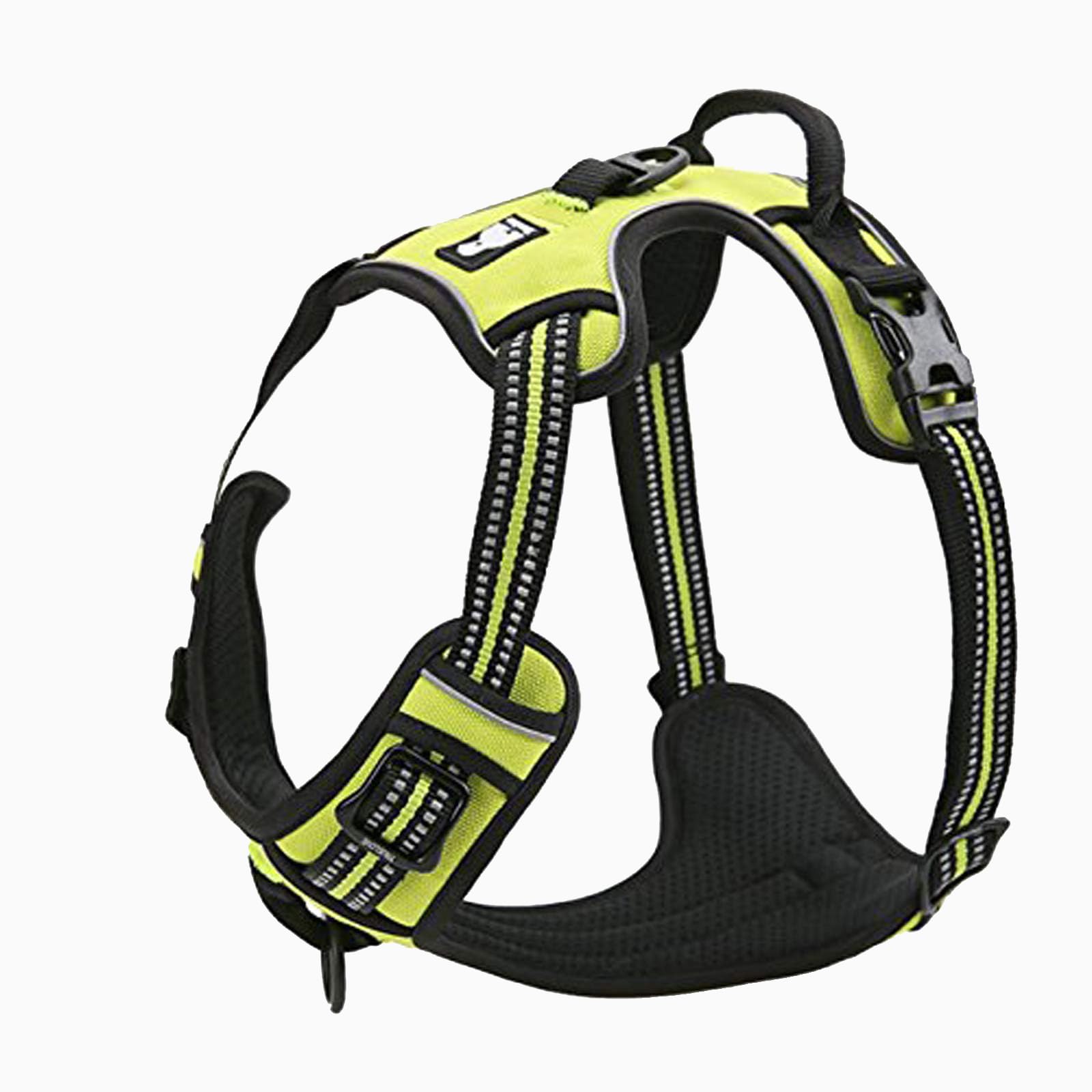 True Love Adjustable No-Pull Dog Harness Reflective Pup Vest Harnesses Comfortable Control Brilliant Colors Truelove Tlh5651(Neon Yellow,Xs)