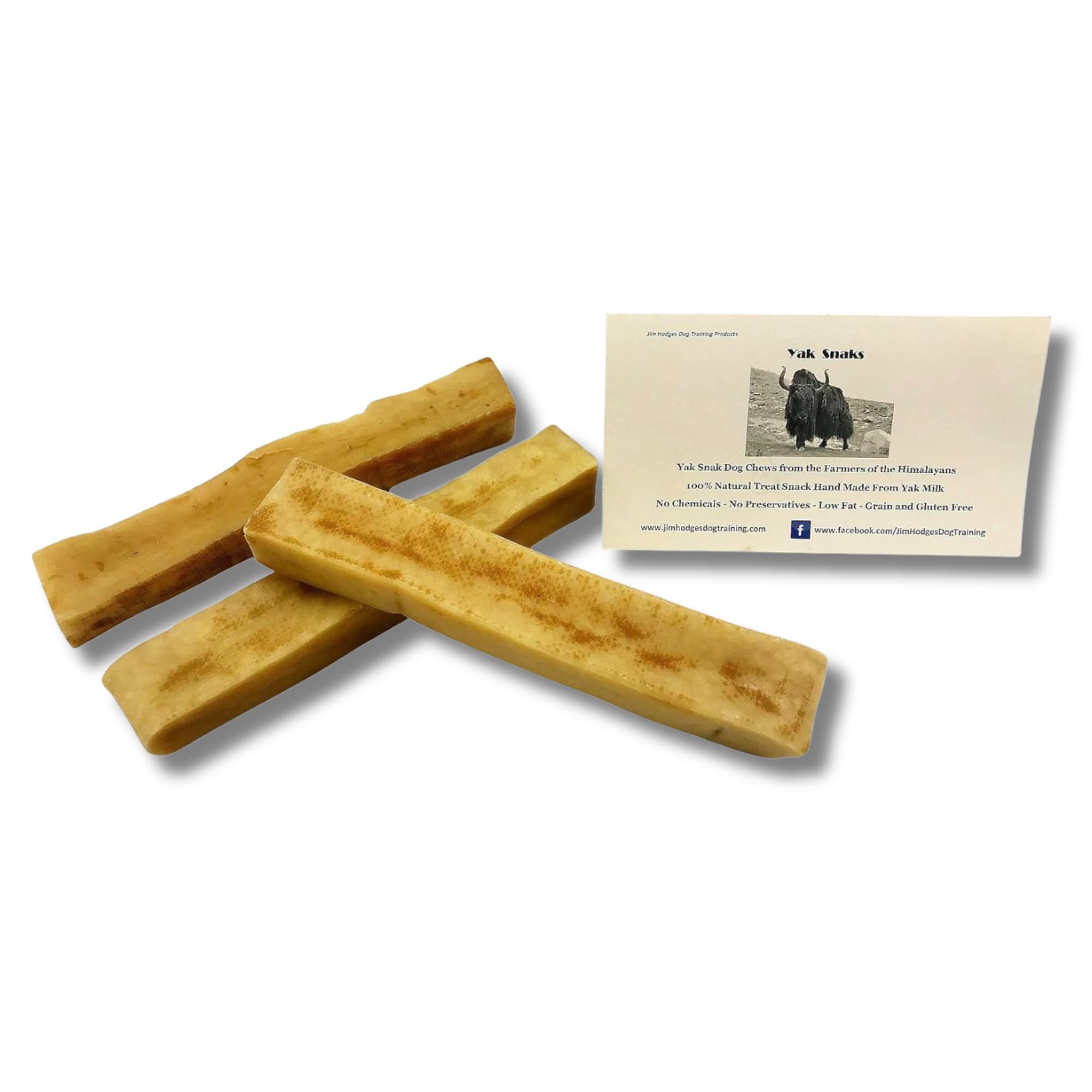 Yak Snak Dog Chews - All Natural Hard Cheese Himalayan Dog Treats - Long Lasting, Made from Yak Milk, Small, Medium. Large & Ext