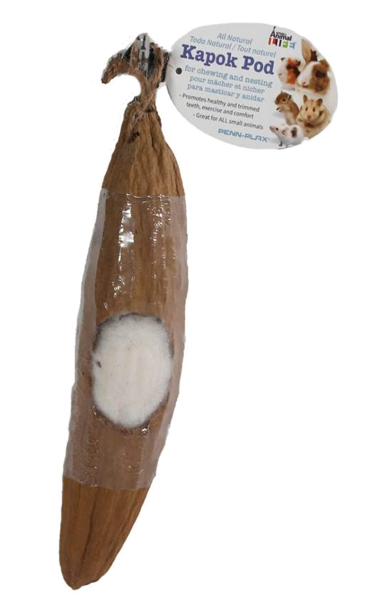 Penn-Plax Kapok Pod For Birds And Small Animals – Meets And Satisfies The Various Chewing And Nesting Needs Of Tiny Critters