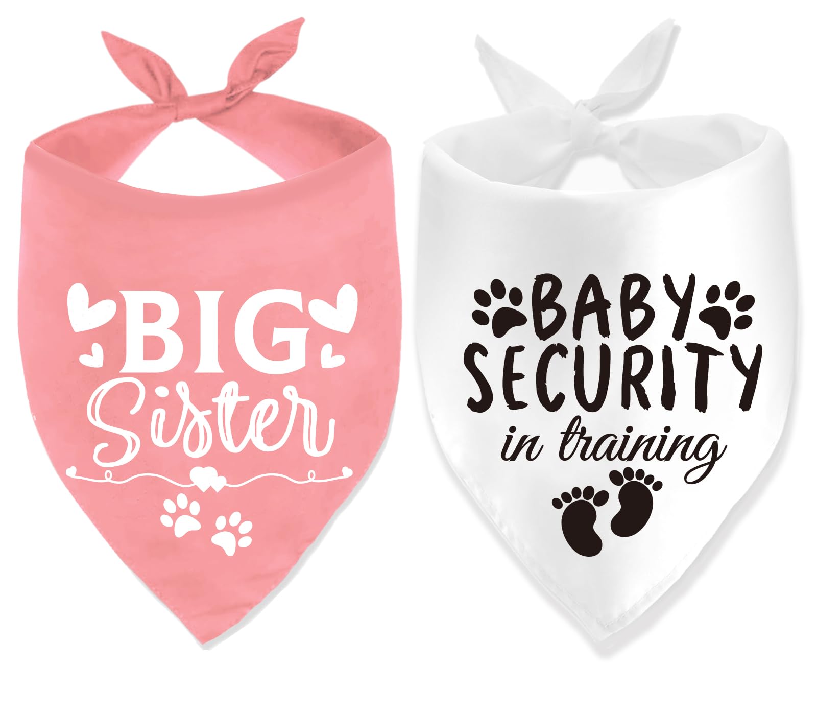 Dog Bandana Pregnancy Announcement Big Sister Doggy Bandana Baby Security In Training Printed Dog Bandanas Baby Announcement Pup