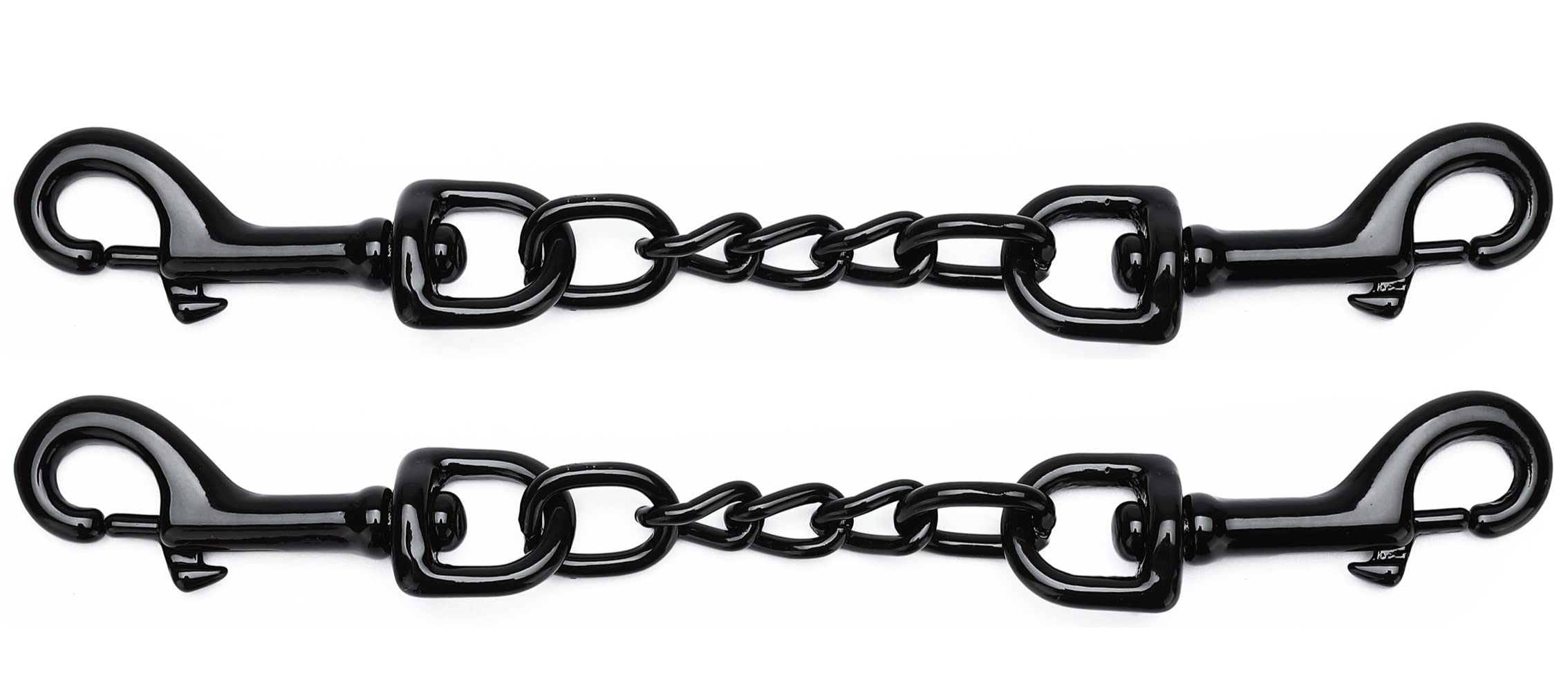 Deyace Metal Dog Collar Safety Clip, 2 Pack Heavy-Duty Backup For Prong Collar, Dog Harness Collar Connector 8Inch/10Inch (8-Inc