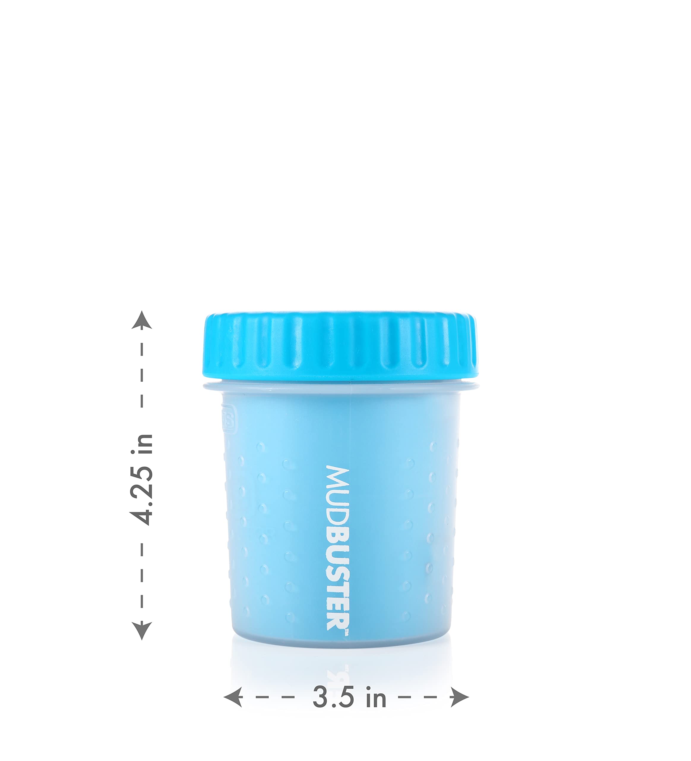 Dexas Mudbuster Portable Dog Paw Cleaner, Small, Blue,Pw700312