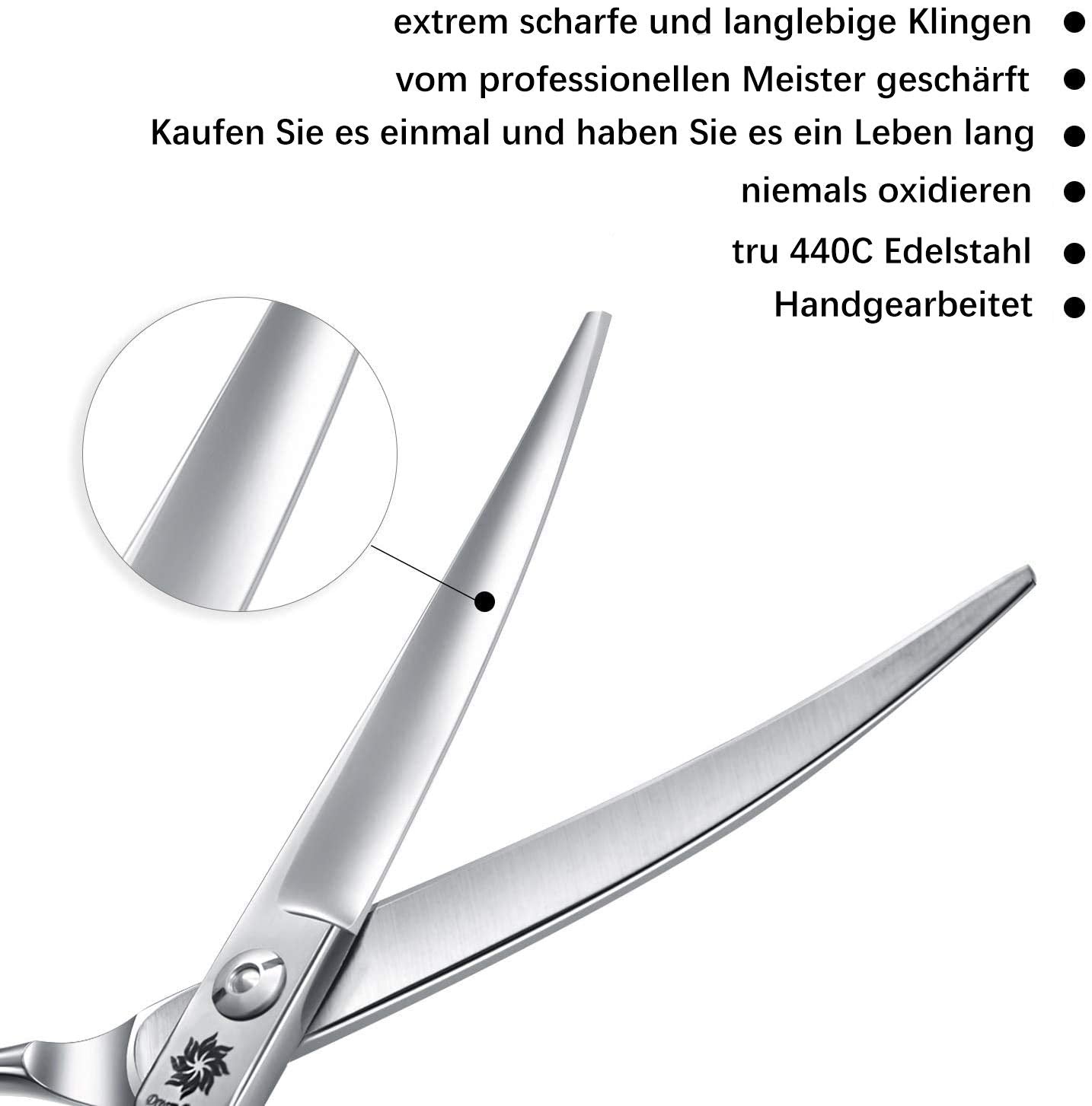 Grooming Pet Shear, 6.5 Inch Downword Curved Scissors, Curved Shears For Cat Shears And Small Dog Shears Or Any Breed Trimming Cuts, Design For Professional Pet Groomer