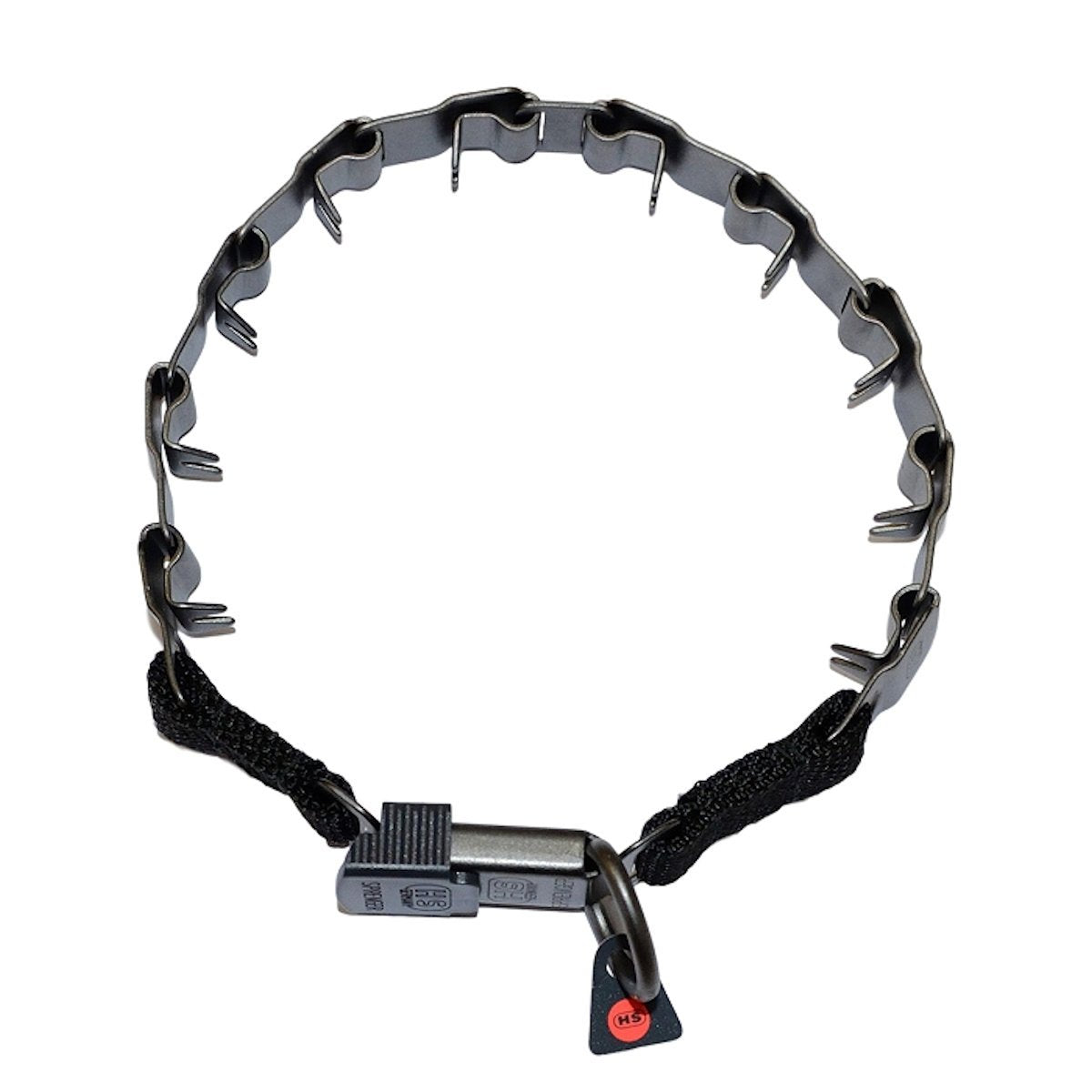 Herm Sprenger 19' Neck-Tech Nylon Style With Security Buckle And Black Finish, One Size