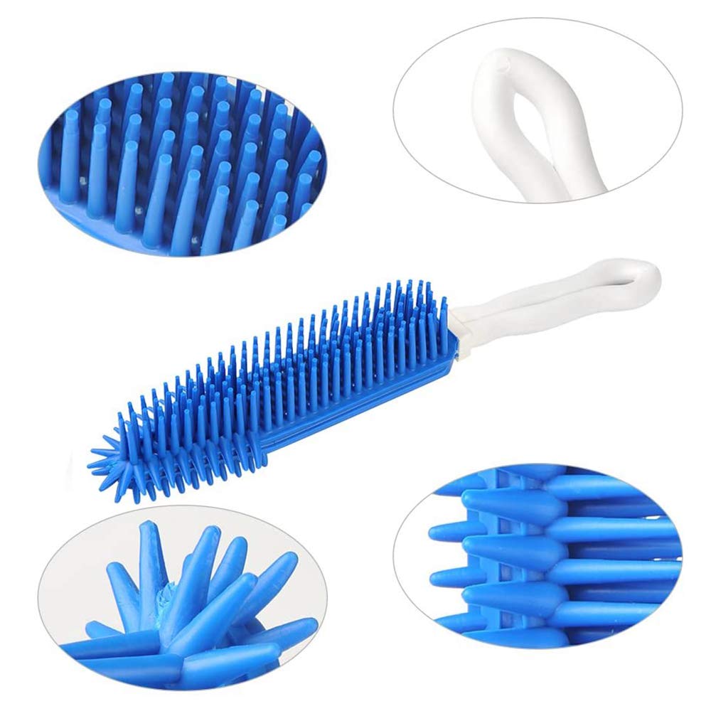 2 Pack Pet Hair Remover Rubber Portable Fluff Cleaner For Carpet Clothes Furniture Sofa Leather Car Seat Also Used As Dog Cat Ba