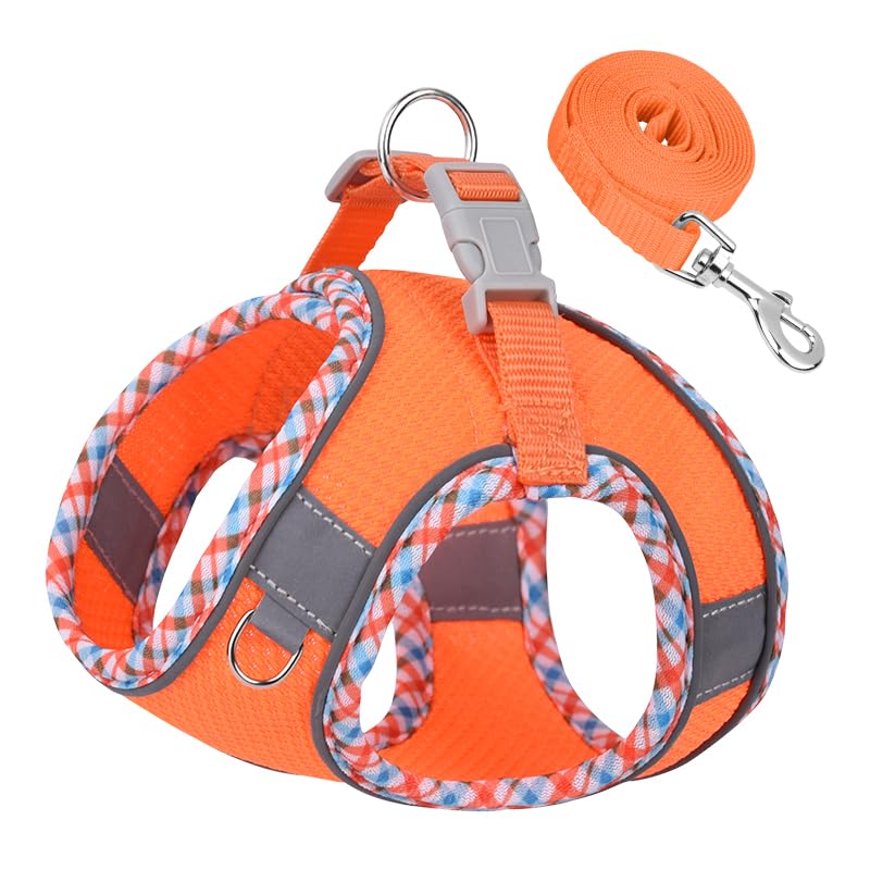 Dog Harness And Leash Set, No Pull Adjustable Reflective Pet Harness For Small Medium Dogs, Step In Vest Harness Easy Walk Dog H