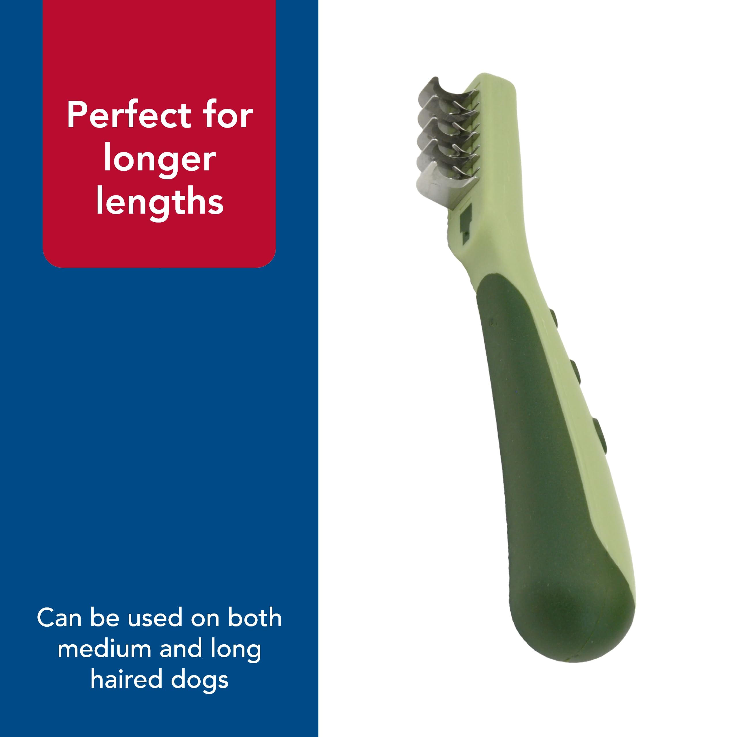 Coastal Pet Safari Dematting Comb - Brush For Dogs With Coarse, Matted Or Medium To Long Hair Coats - One Size