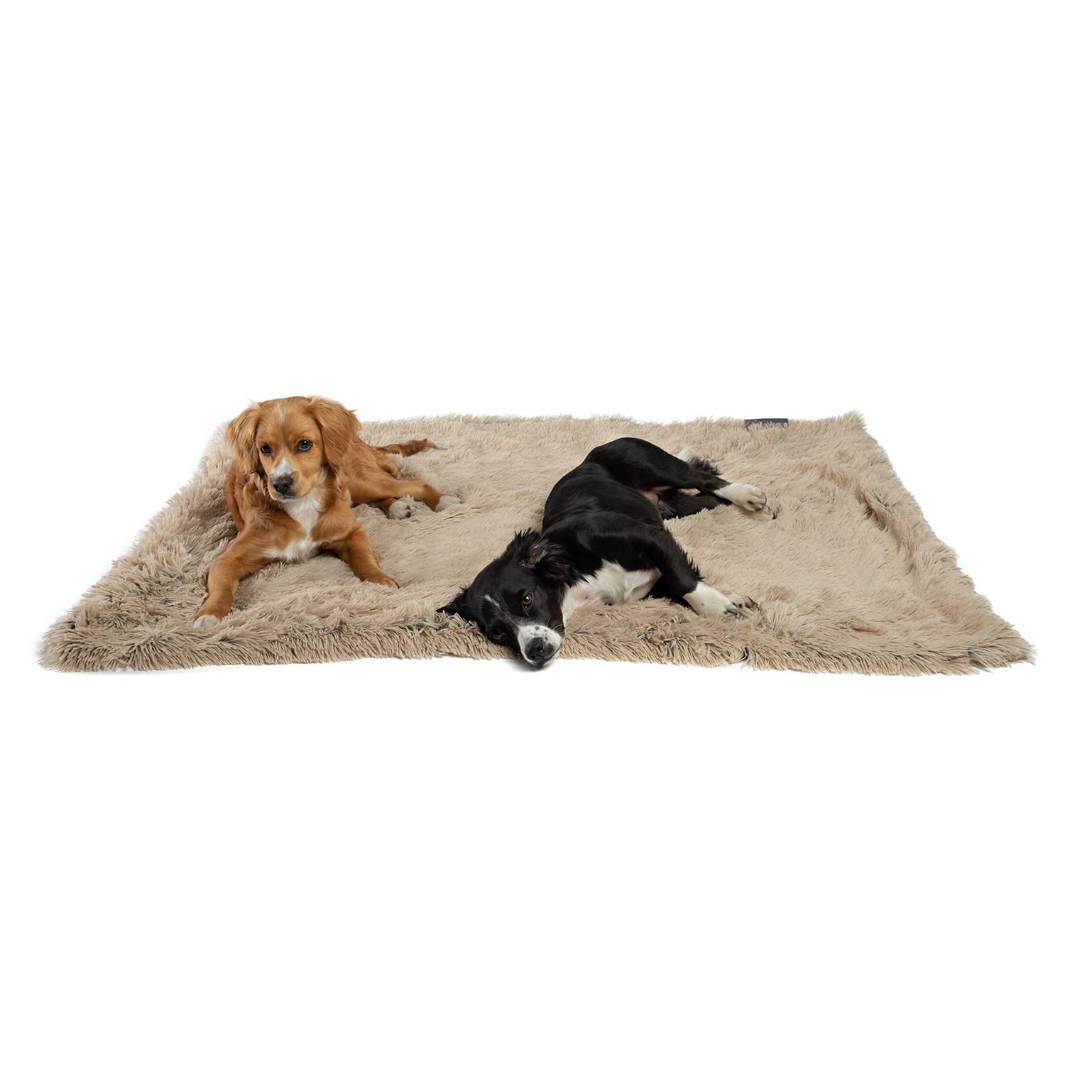 Best Friends By Sheri Calming Shag Fur Pet Throw Blanket, Taupe, 40'X50'