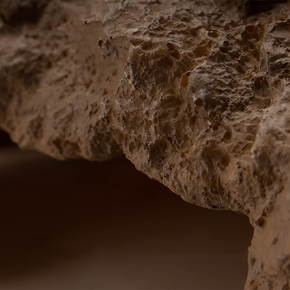 Lucosiu Reptile Simulation Rock Cave Hideouts Terrarium Habitat D?or Bearded Dragon Hideout For Turtles Lizards Snakes Crab (Medium)