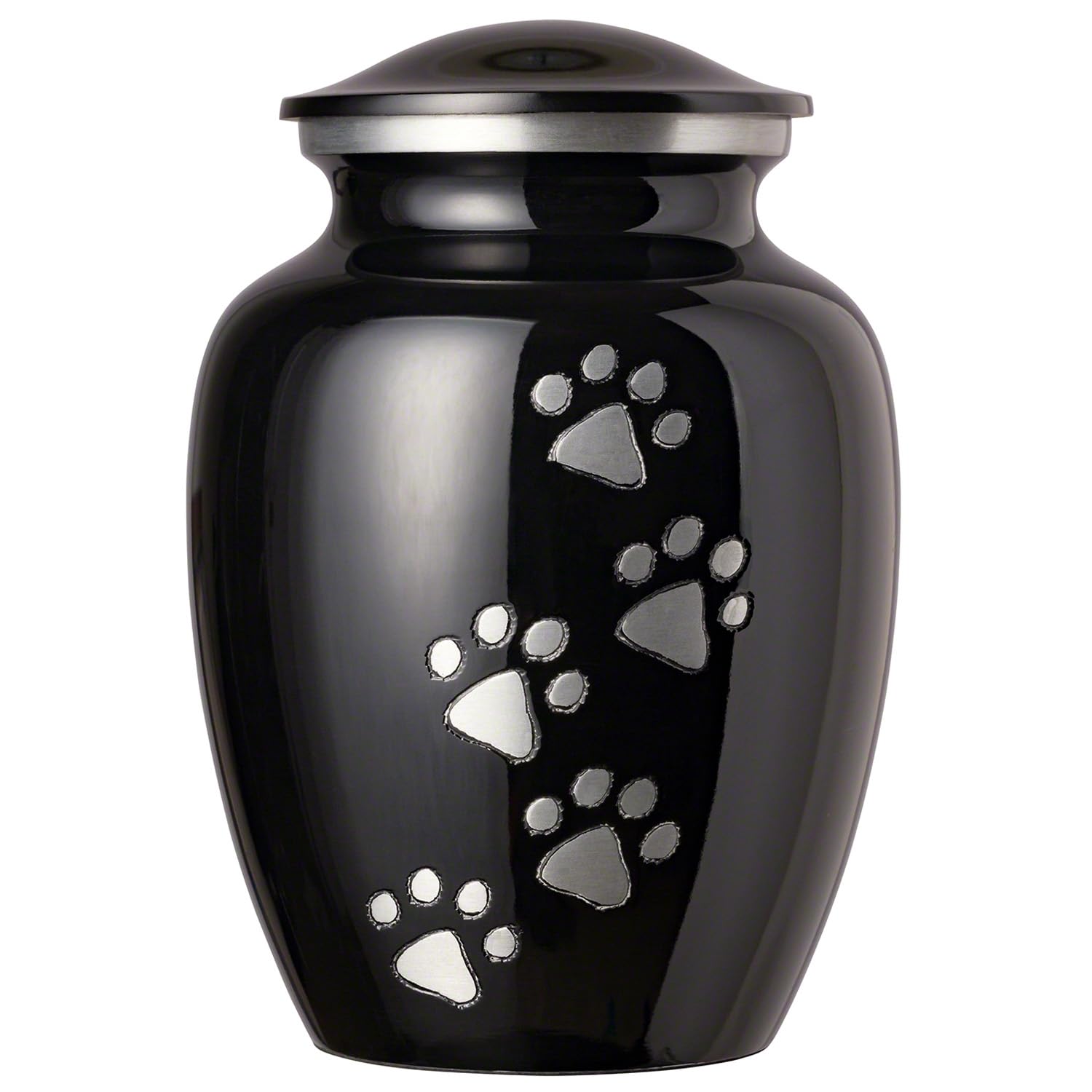 Best Friend Services Pet Urn - Ottillie Paws Legacy Memorial Pet Cremation Urns for Dogs and Cats Ashes Hand Carved Brass Memory