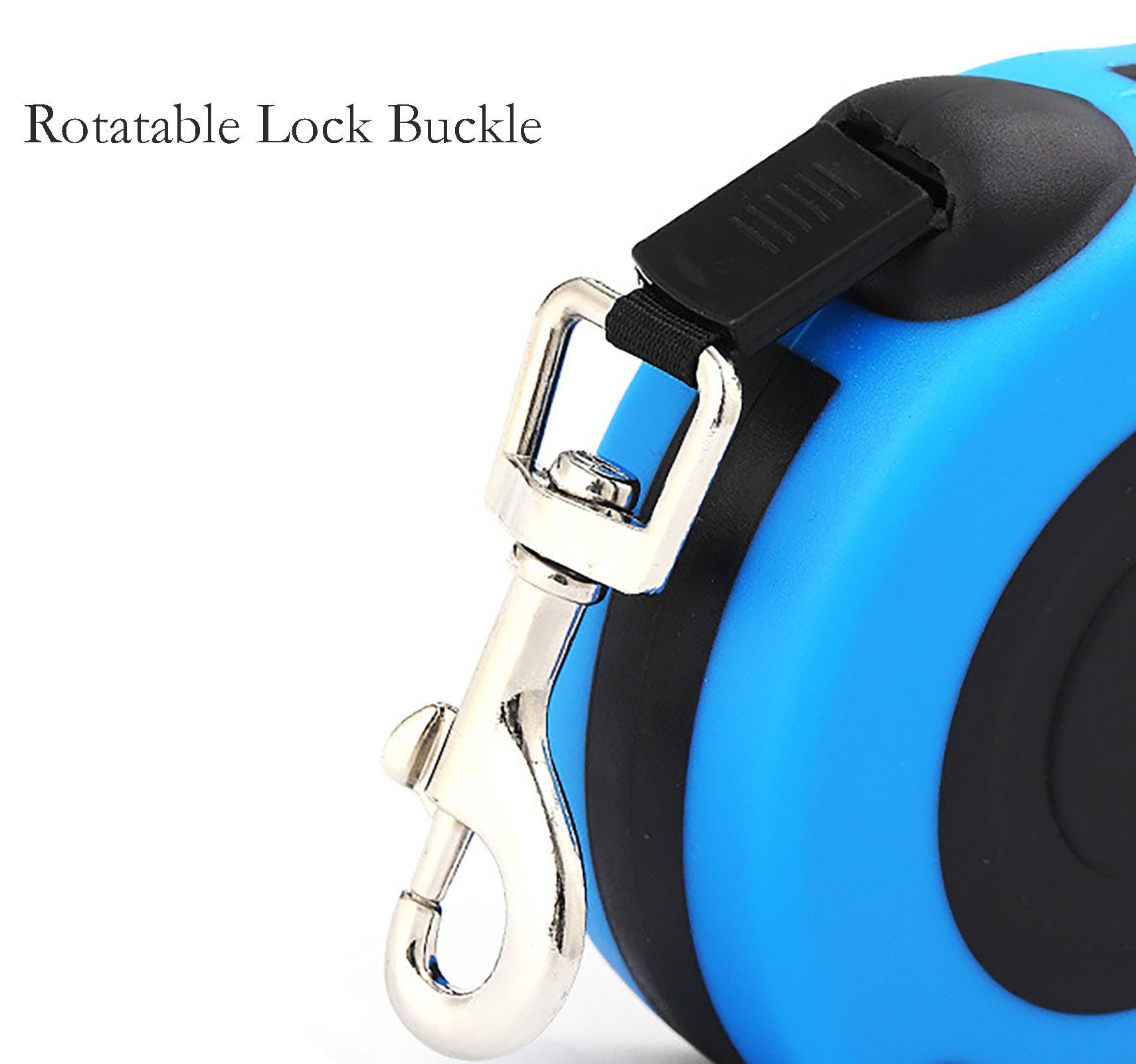 Retractable Dog Leashe, 16 Feet Blue Automatic Dog Walking Rope With Switch And Non-Slip Handle For Walk A Dog (Blue)
