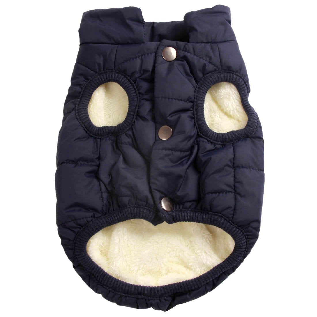 Joydaog 2 Layers Fleece Lined Warm Dog Jacket For Winter Cold Weather,Soft Windproof Large Dog Coat,Blue Xxl