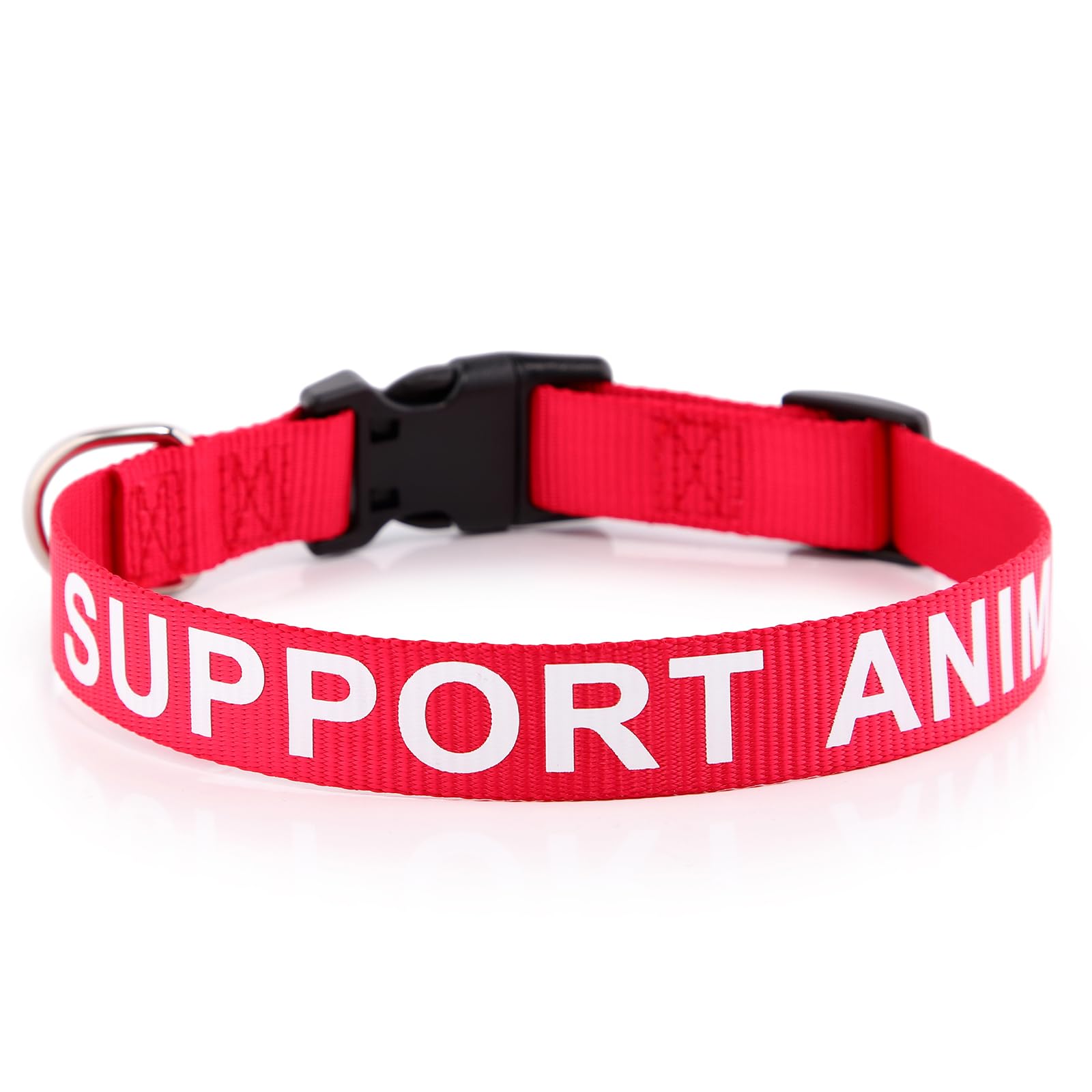 Plutus Pet Support Animal Collar,Printed In Large Letters On Nylon Webbing,Prevents Accidents By Warning Others Of Your Dog In A