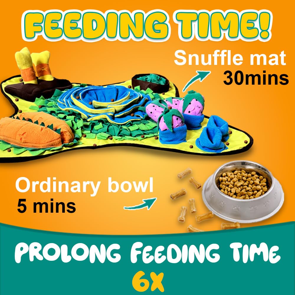 Murve Snuffle Mat For Dogs Large Size 28.7 X 28.7 In. Tire Your Dogs Out Activity Mat For Boredom And Stimulation, Higher Entert