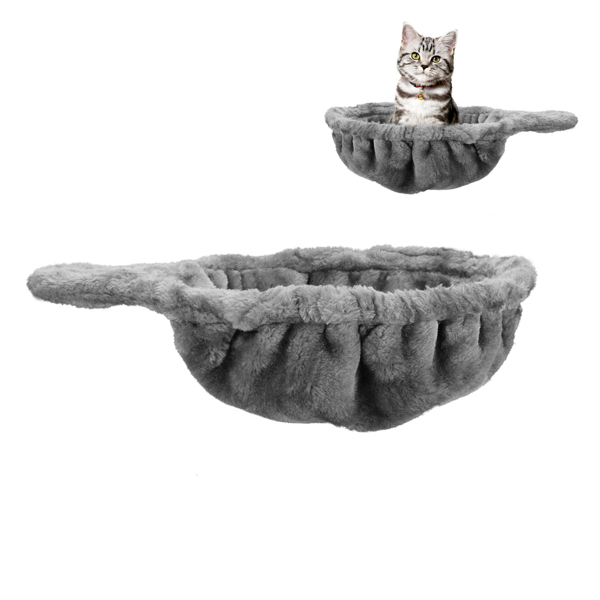 Cozy Cat Tree Hammock For Large Cats With Deep Basket - Add On Attachment Design For Cat Tower, Replacement Extra Large (12.4'')