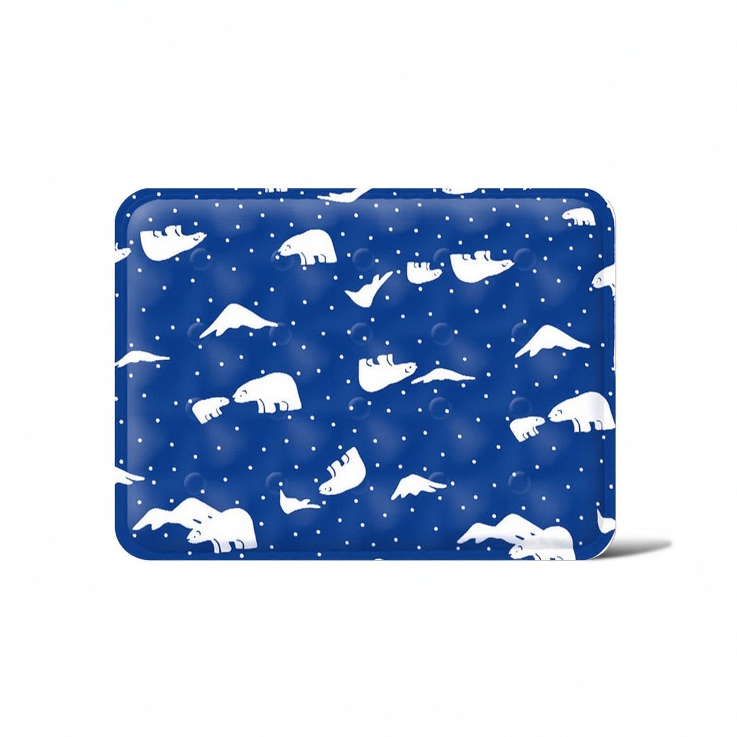 Ojiva EasyUse Pet Cooling Mat Cushioned Cooling Mat with Gel PressureActivated for Pets, Dogs, Cats, Floor, M, Dark Blue Polar