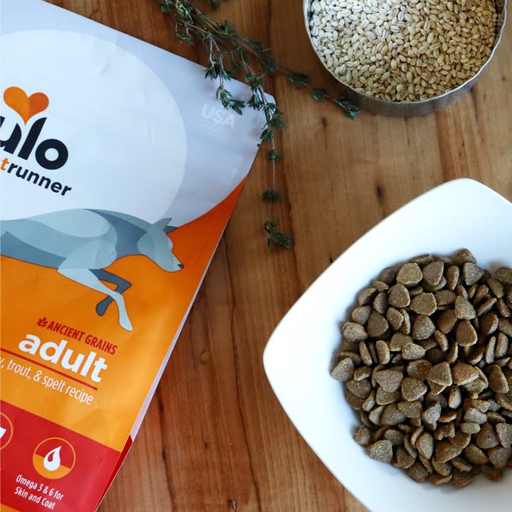 Nulo Frontrunner Ancient Grains High-Protein Dog Food, Turkey, Trout & Spelt Recipe- Natural Dry Dog Food with Probiotics, Grain