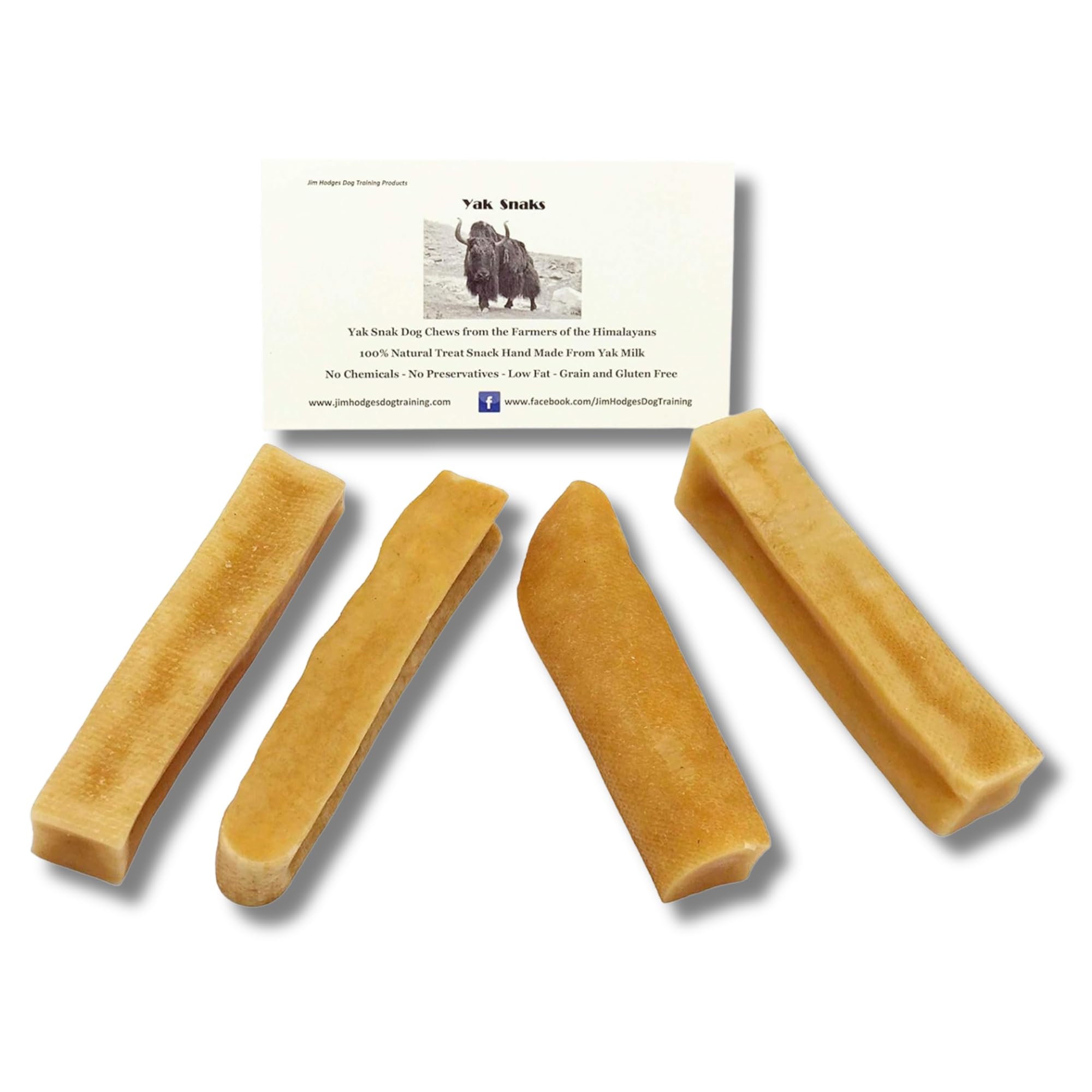 Yak Snak Dog Chews - All Natural Hard Cheese Himalayan Dog Treats - Long Lasting, Made from Yak Milk - Bulk Pack, Small, Medium