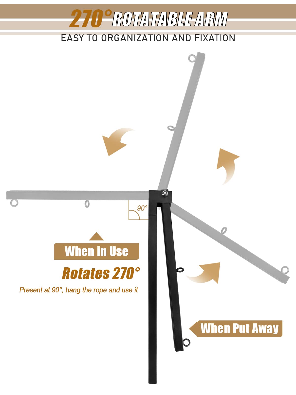Kalolary Foldable Pet Dog Grooming Arm With Clamp, Dog Grooming Loop Noose & Two No Sit Haunch Holder (Single Arm)