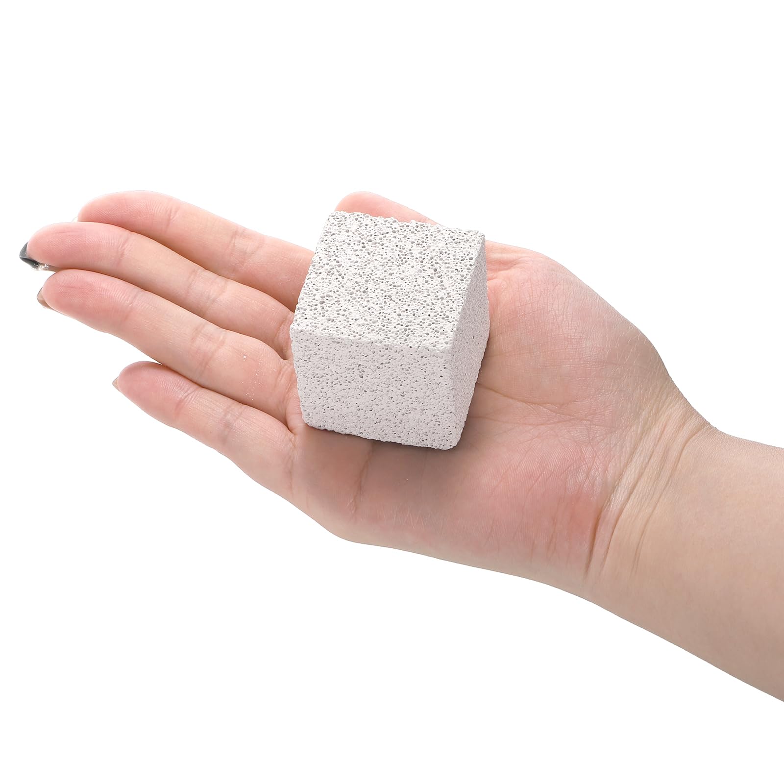 Deayou 30 Pack Small Animal Lava Bites, Hamster Teeth Grinding Block, Bunny Chew Toys, Natural Mineral Calcium Square Stone For