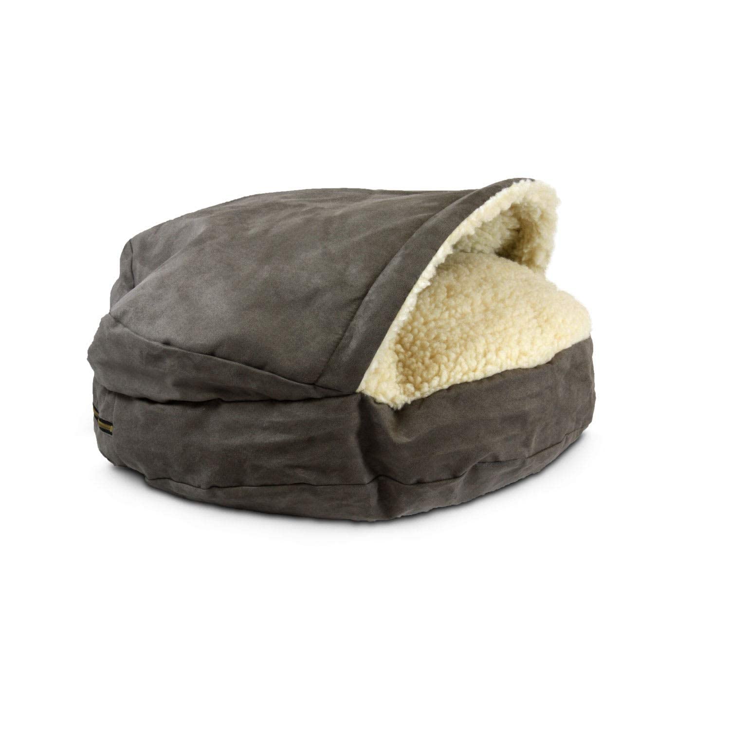 Snoozer Luxury Orthopedic Cozy Cave Pet Bed, Small, Dark Chocolate
