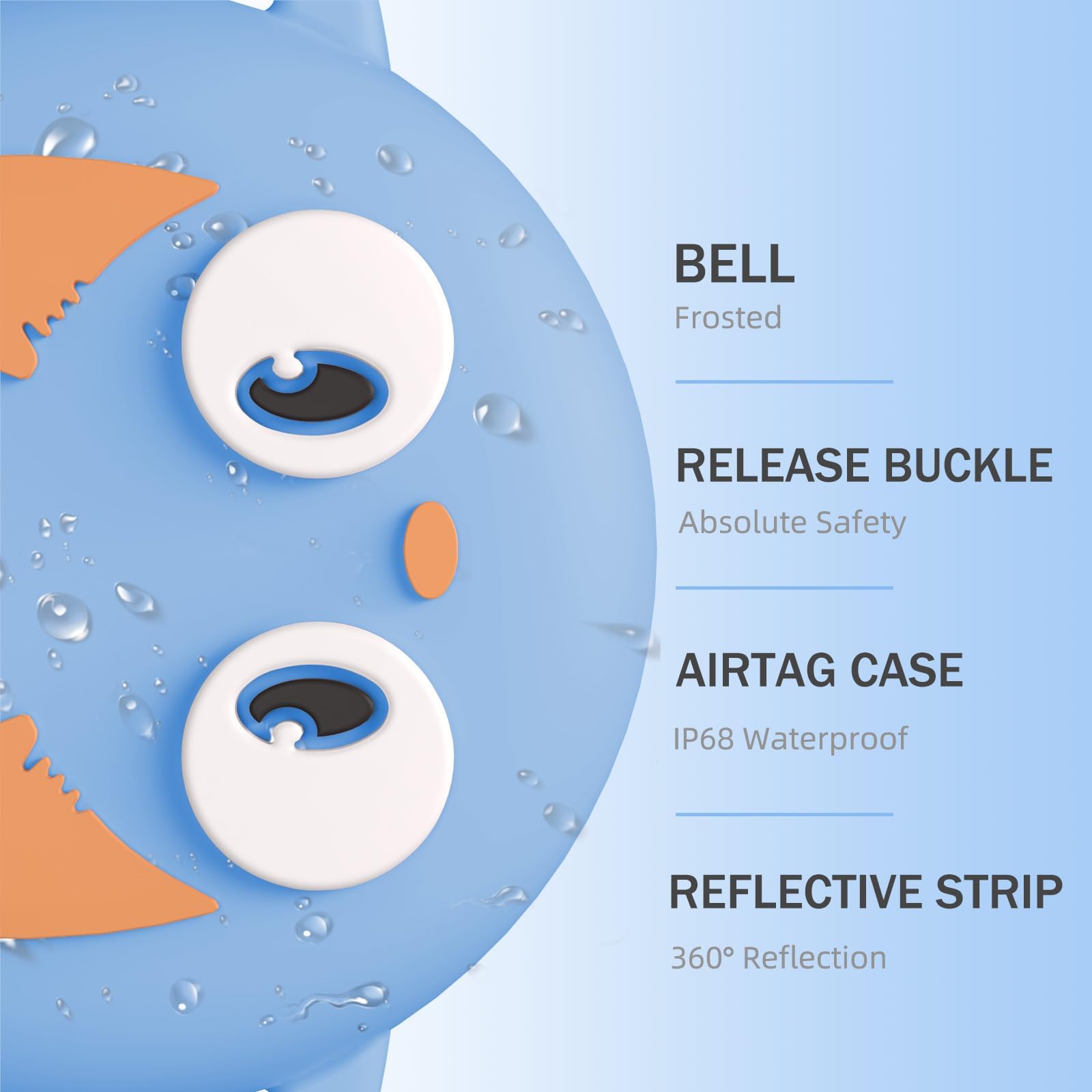 Airtag Cat Collar Breakaway, Reflective Kitten Collar With Apple Air Tag Holder And Bell For Girl Boy Cats, Lightweight Cat Coll