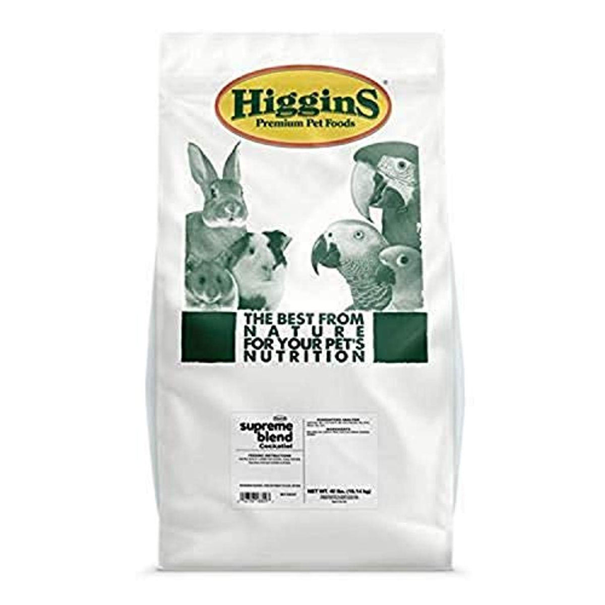 Higgins 466525 Supreme Cockatiel Seed Mix-50 Lb Bag (1 Pack), One Size