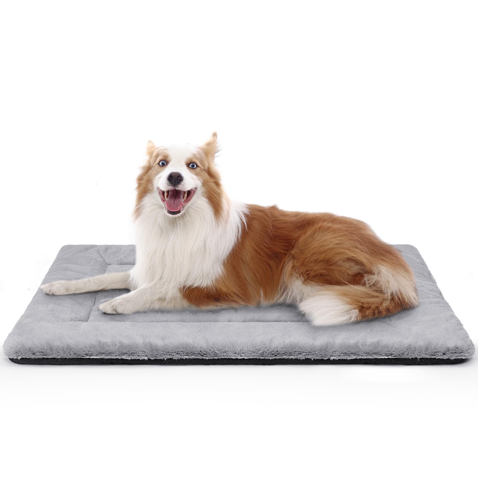 ZENGAOOU Dog Beds Crate Pad for Medium/Large Dogs, Ultra Soft Faux Fur Dog Bed for Crate, Washable & Anti-Slip Kennel Pad Pillow