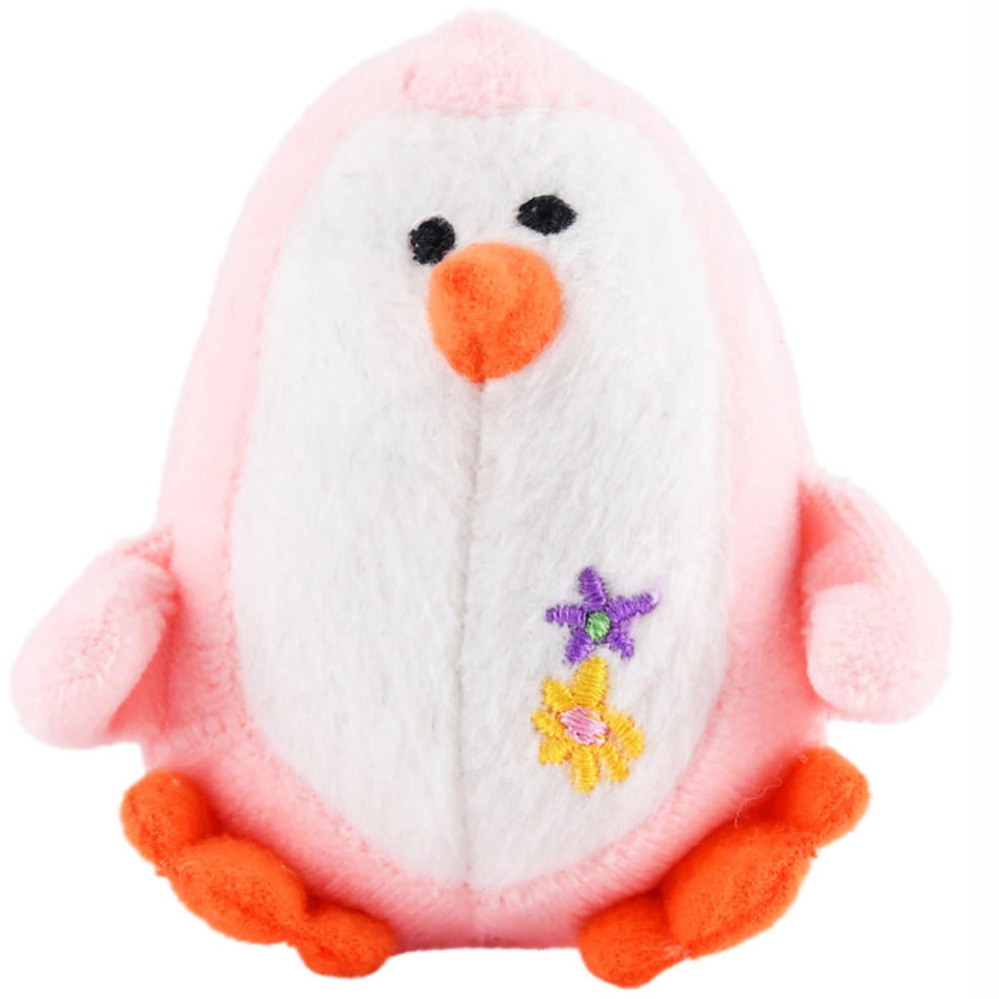 Jeffers Color Plush Penguin Squeaky Toy For Small Dogs, Pink, 3''- Cute, Safe, And Comfy Plush Pet Toy For Puppies, Interactive
