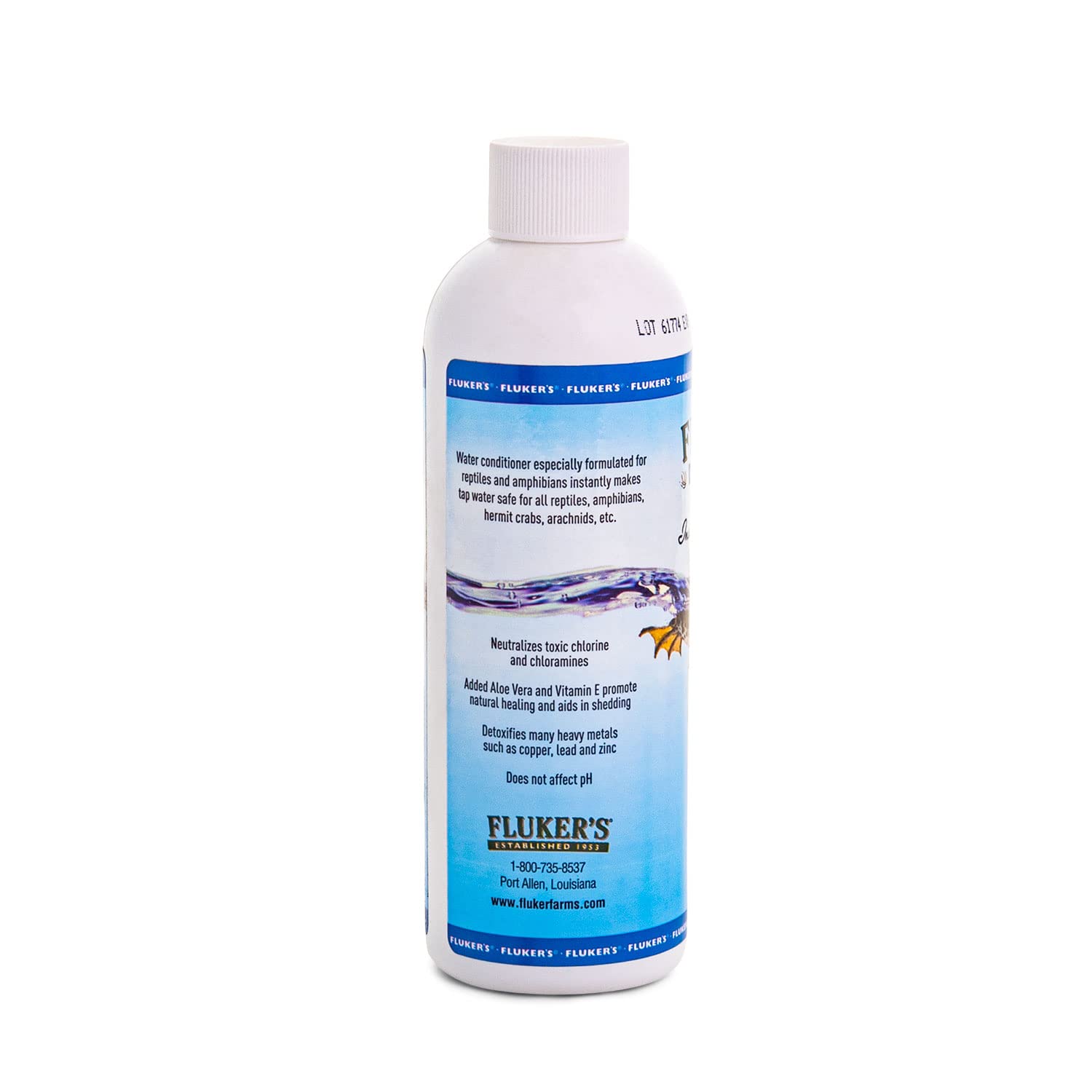 Fluker's Aloe Dechlorinator Reptile Water Cleaner - 8 oz, Effective Water Treatment for Reptiles