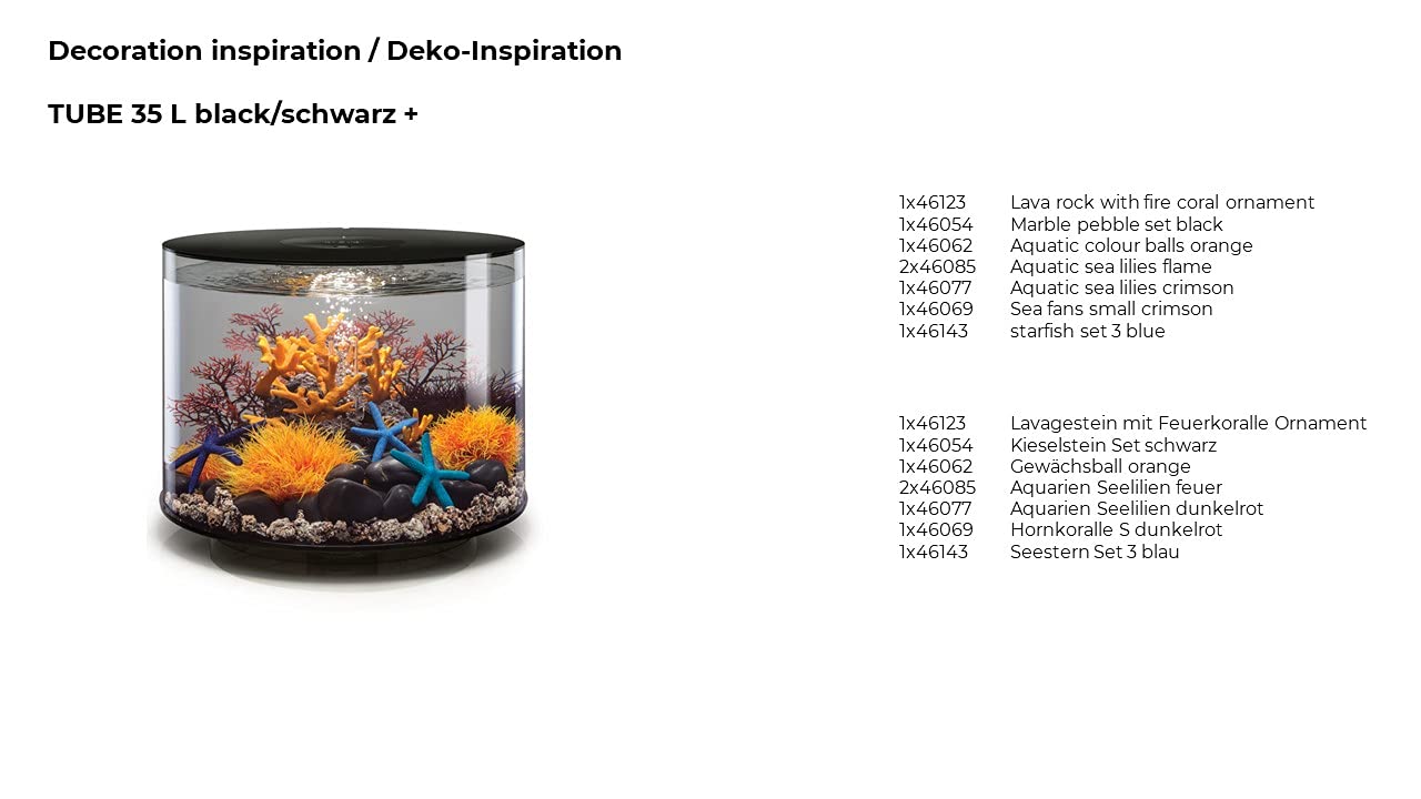 BiOrb 46123.0 Lava Rock with Fire Coral Ornament Aquariums
