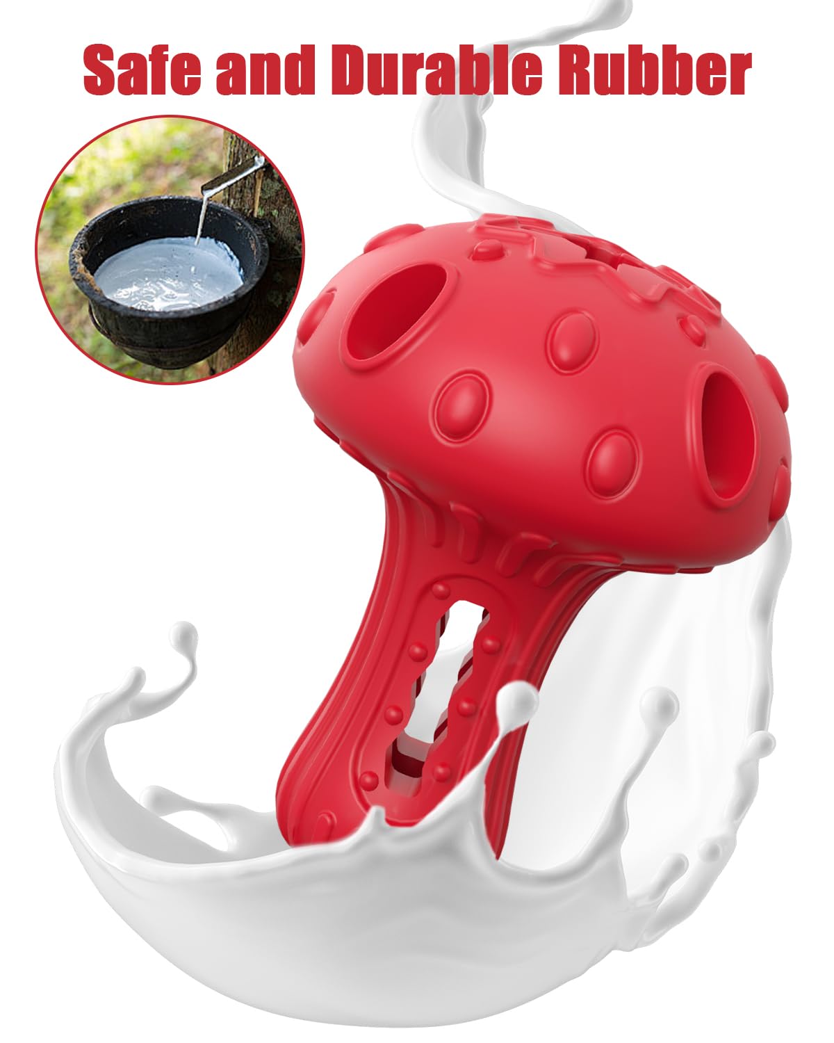 Dog Chew Toys For Aggressive Chewers, Rubber Treat Dispensing Stimulation Toy To Keep Them Busy, Durable Interactive Enrichment