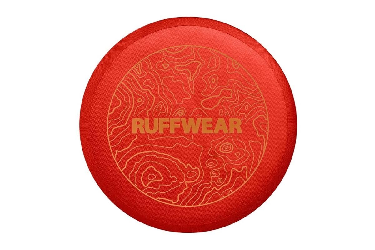 Ruffwear, Camp Flyer Dog Toy, Lightweight And Flexible Disc For Throw And Fetch, Red Sumac