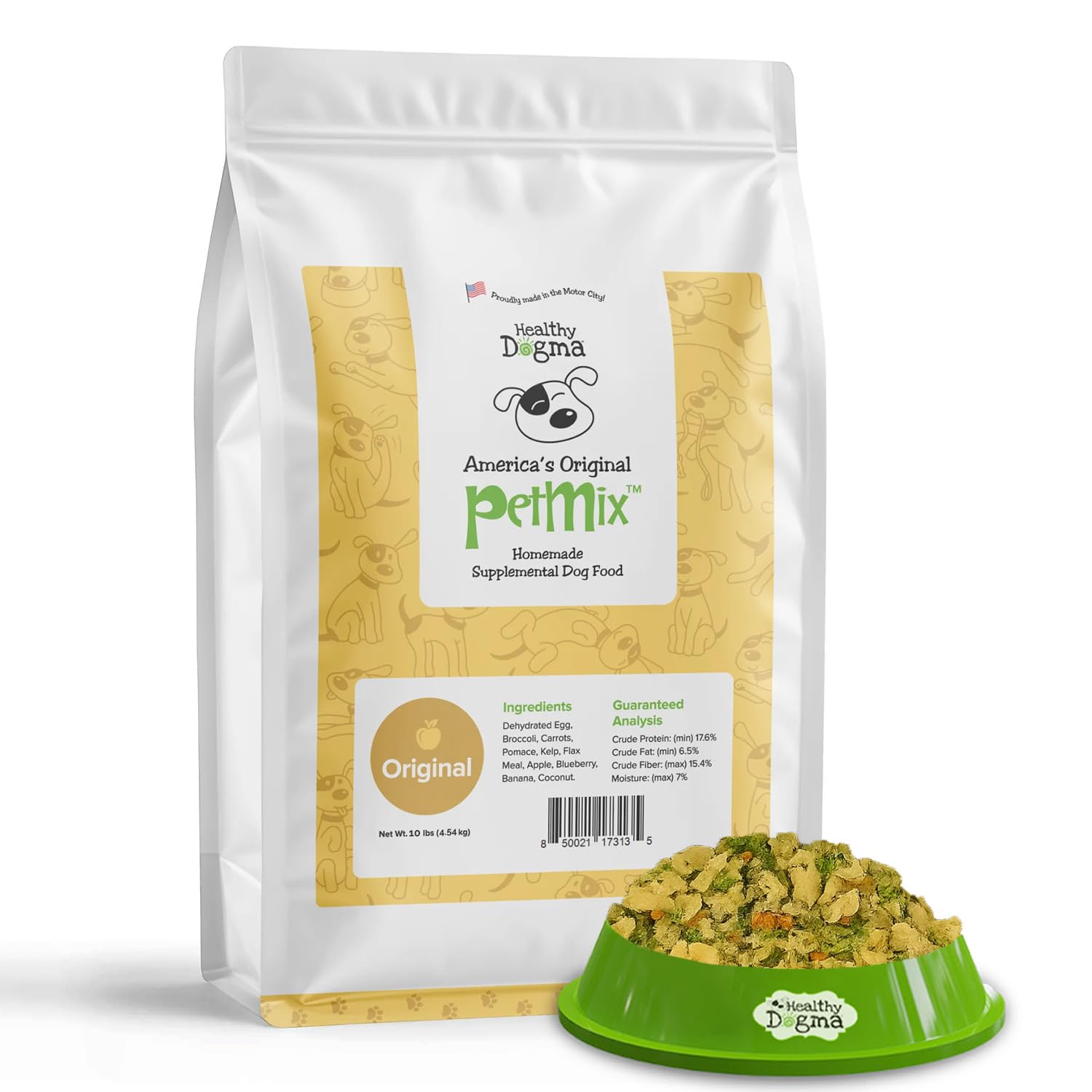 Healthy Dogma Original PetMix - USA Made Dehydrated Dog Food for Allergies, Ideal for Small & Large Breeds (Original, 10 lbs)