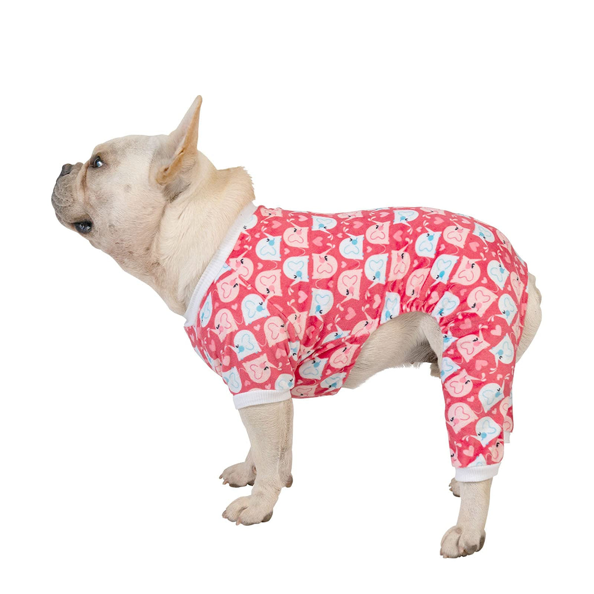 Cutebone Dog Pajamas Cute Cat Clothes Pet Pjs Soft Onesie For Small Dogs P145L