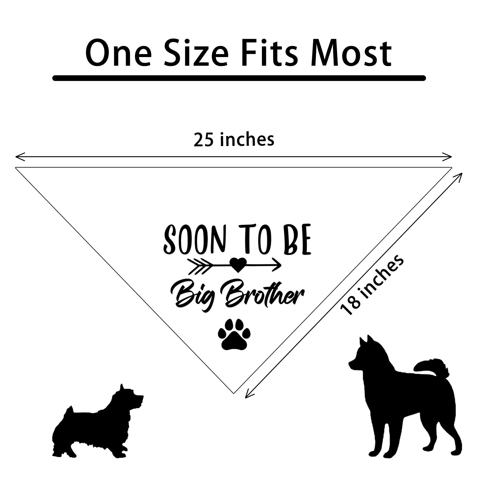 Lmaurrizt Soon To Be Big Brother Dog Bandana Pregnancy Announcement Dog Bandana Pet Scarf Pet Accessories For Pet Dog Lover Preg