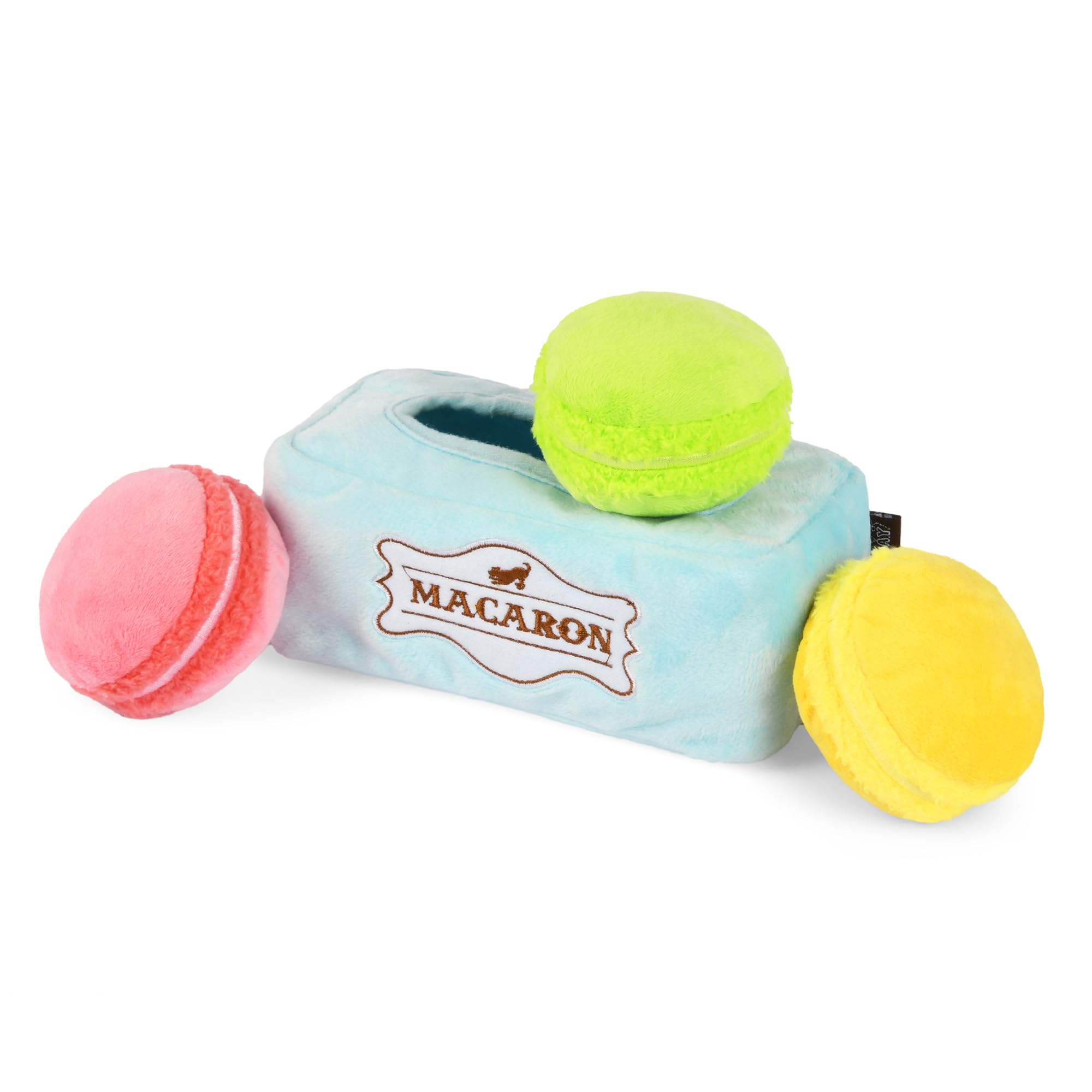 P.L.A.Y. Cute Plush Dog Toys - Coffee Shop Food Themed Durable Squeaker Chew Toy, Great for Puppies & Small, Medium, Large Dog B
