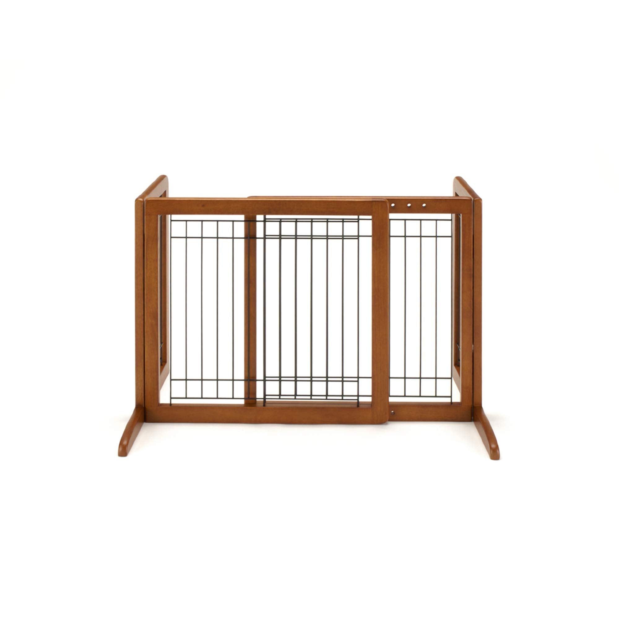 Richell 94135 Freestanding Pet Gate with Autumn Matte Finish, Small