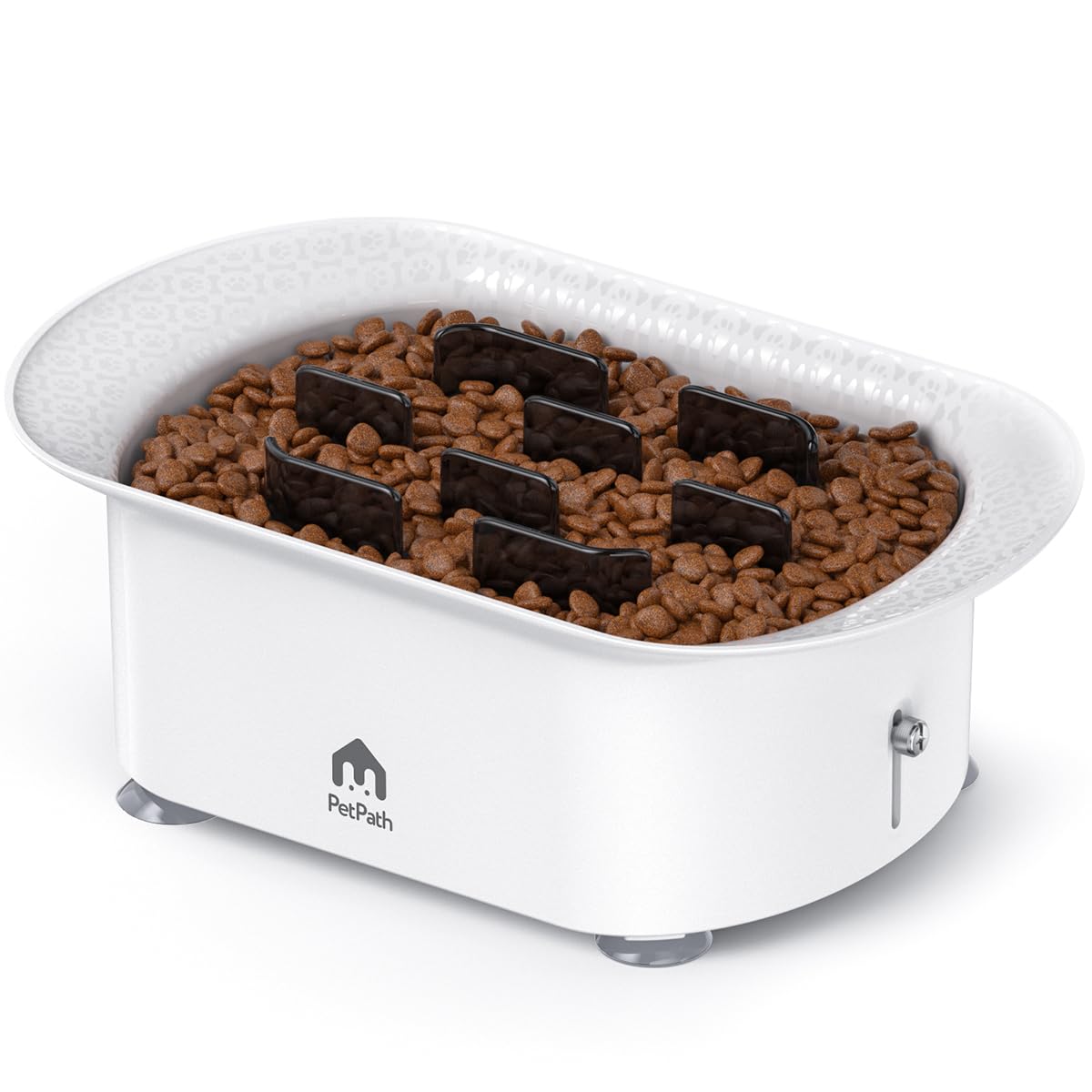 Petpath Slow Feeder Dog Bowls, Anti-Choking Puzzle Feeder Dog, With Suction Cup Foot Pads To Prevent Tipping, Holds 2-4 Cups Of 