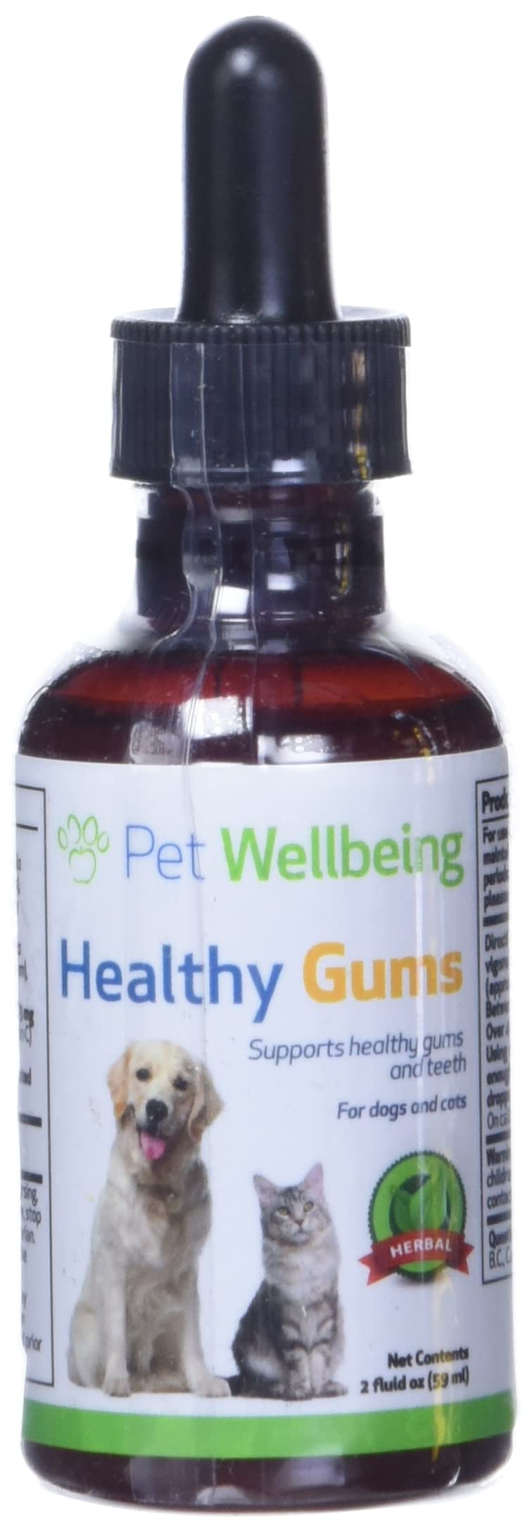 Pet Wellbeing - Healthy Gums for Dogs - Natural Supplement for Healthy Gums, Teeth and Breath Against Dog Gingivitis - 2oz (59ml