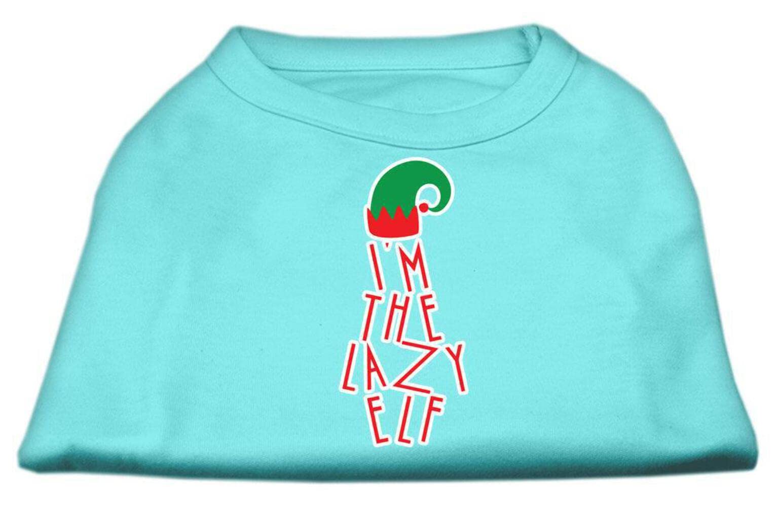 Christmas Pet Dog & Cat Shirt Screen Printed, I'm The Lazy Elf Purple MD (6-10 lbs.)