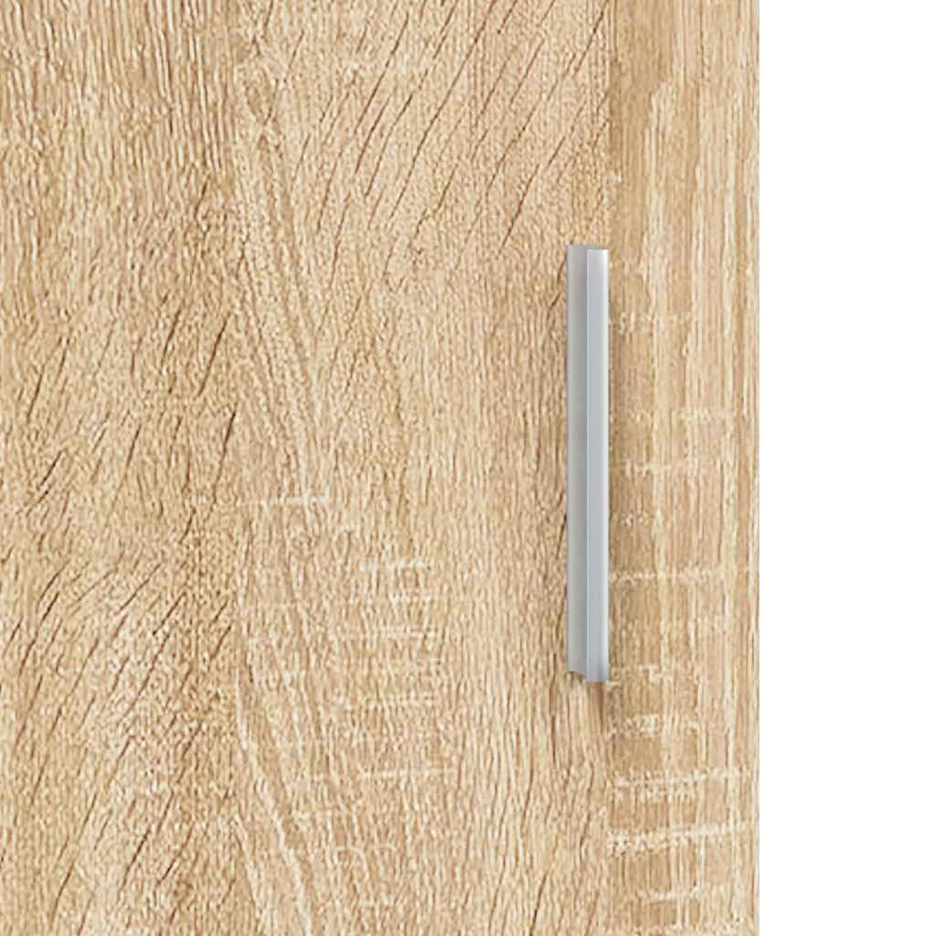 vidaXL Aquarium Stand Black Oak Engineered Wood 39.8 x 16.1 x 22.8 in