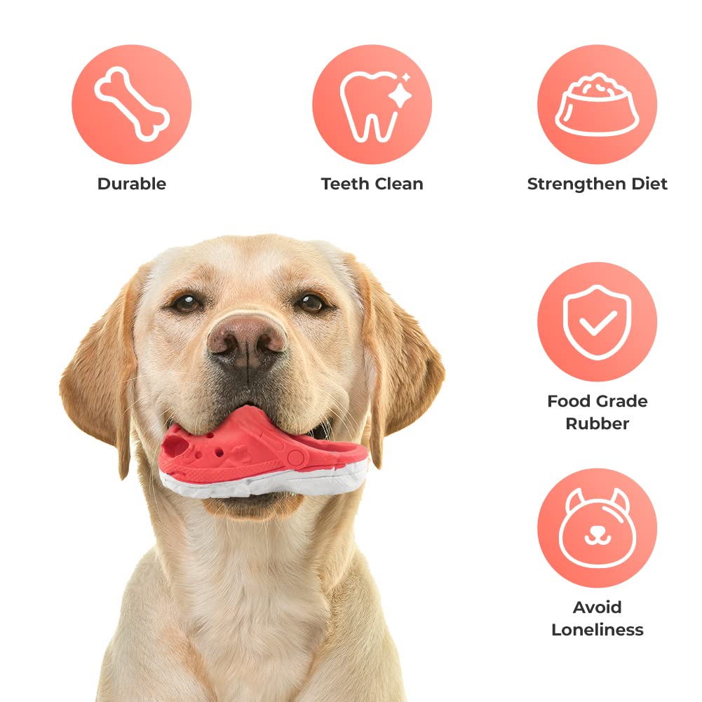 MONDOTOY Dog Chew Toys,Tough Dog Toys for Aggressive Chewers,Durable Rubber Puppy Toy, Interactive Puppy Toys Aggressive Chewers