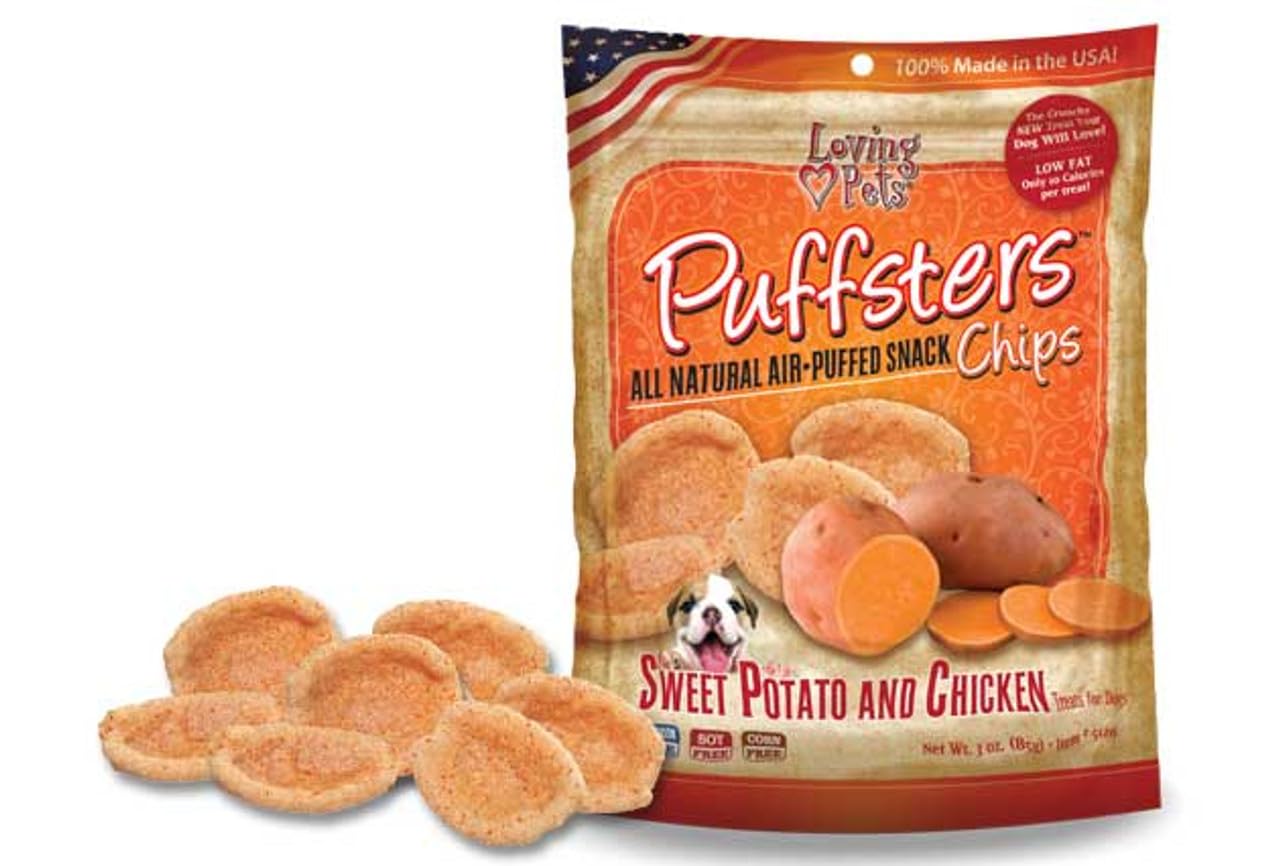 Loving Pets Puffsters Potato Chicken Treats for Dogs (4 oz)