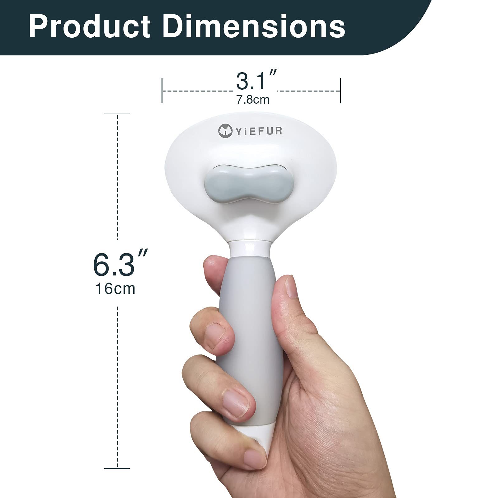 Cat Hair Brush,Cat Brush For Shedding,Soft Silicone Self Cleaning Brush For Short And Long Haired Cats For Grooming And Shedding White