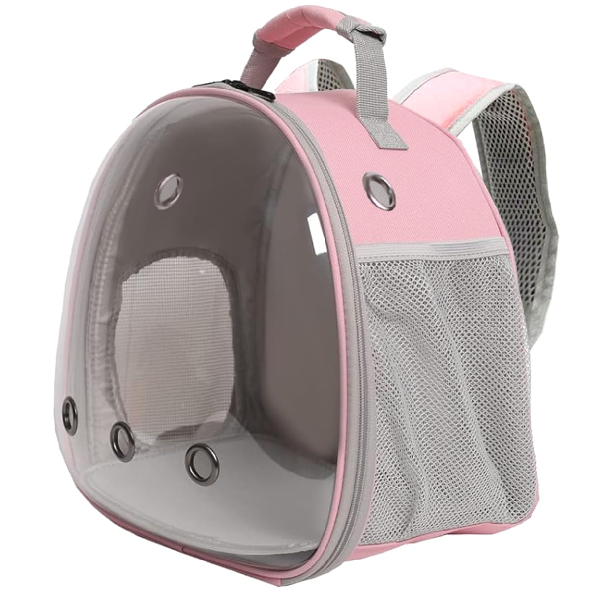 Lairies Guinea Pig Carrier, Clear Bubble Window For Guinea Pig, Bunny Rat Bird (Pink, Backpack)