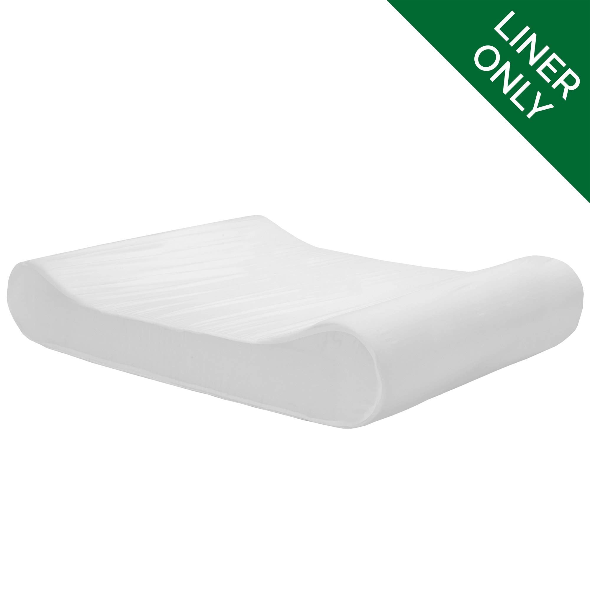 Furhaven Dog Bed Liner Water-Resistant Contour Luxe Lounger Foam Mattress Protector Cover - White, Jumbo Plus