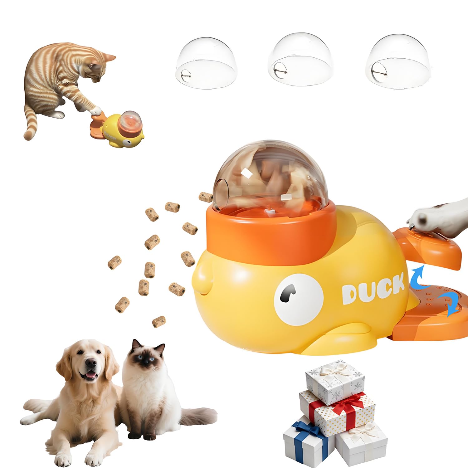 Dog Puzzle Toy with Adjustable Difficulty - Interactive Treat Dispensing Game for Mental Enrichment, Indoor Boredom Buster & Slo