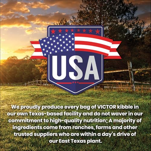 Victor Super Premium Dog Food - Hi-Pro Plus Dry Dog Food - 30% Protein, Gluten Free - for High Energy and Active Dogs & Puppies,