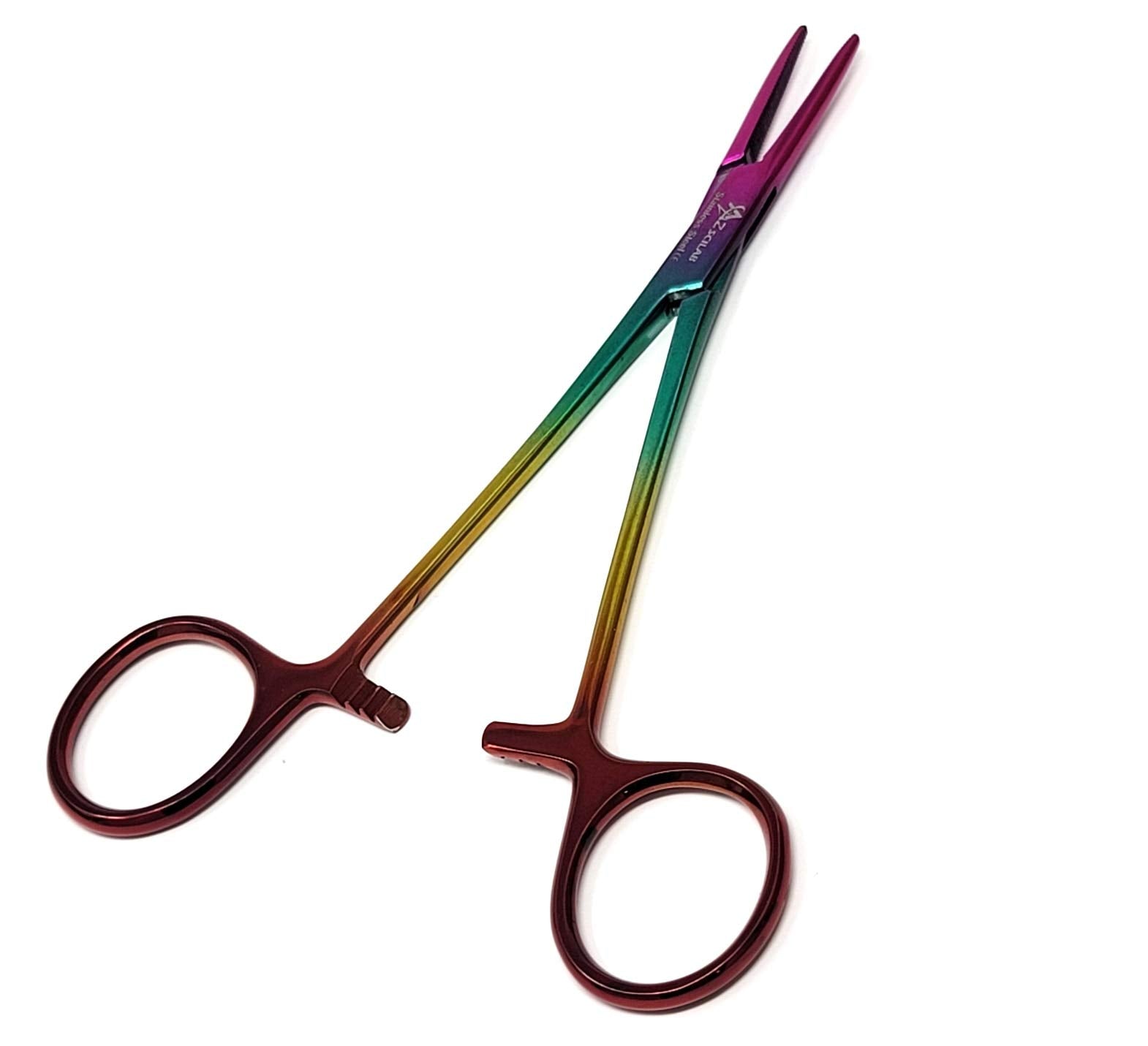 Dog Pet Ear/Nose Hair Puller Grooming Hemostat Locking Forceps Pliers, 5.5 (14cm), Straight (Lava)